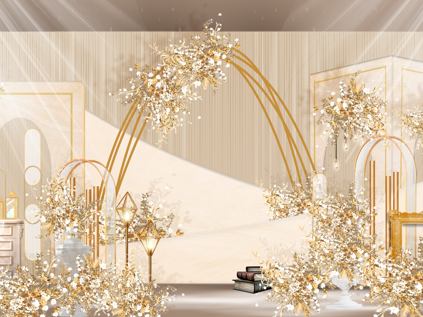 【美慕MEMO婚礼】热门颜色香槟色婚礼