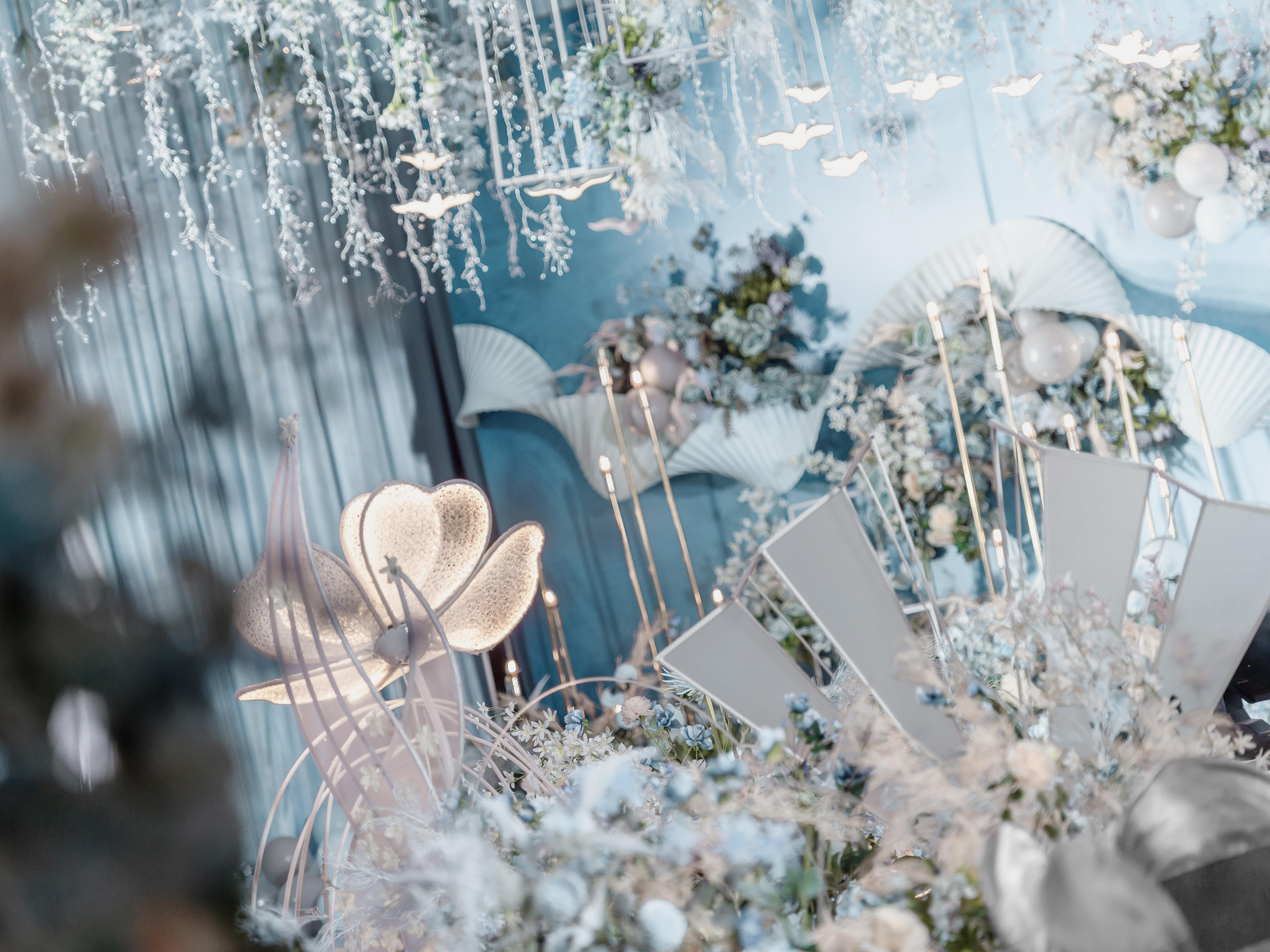 水彩晨光 | 清澈透明蓝色婚礼