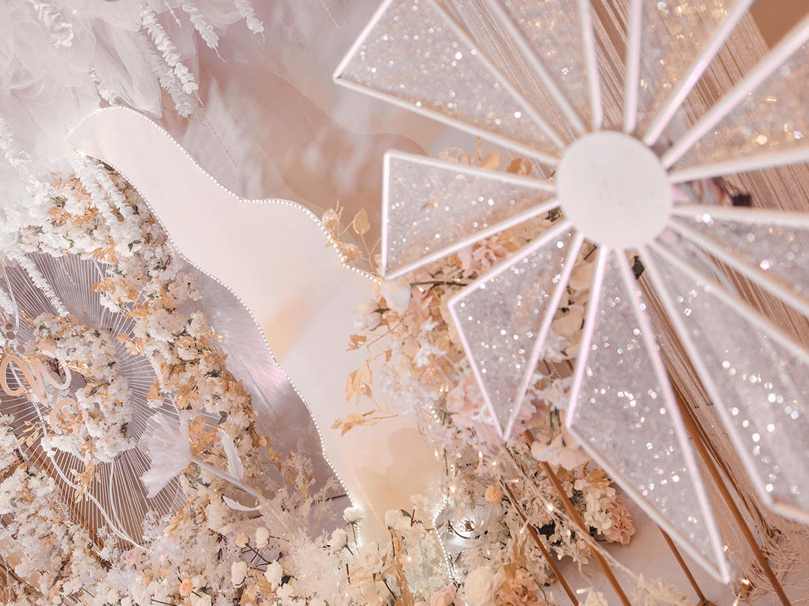 香槟白唯美婚礼            