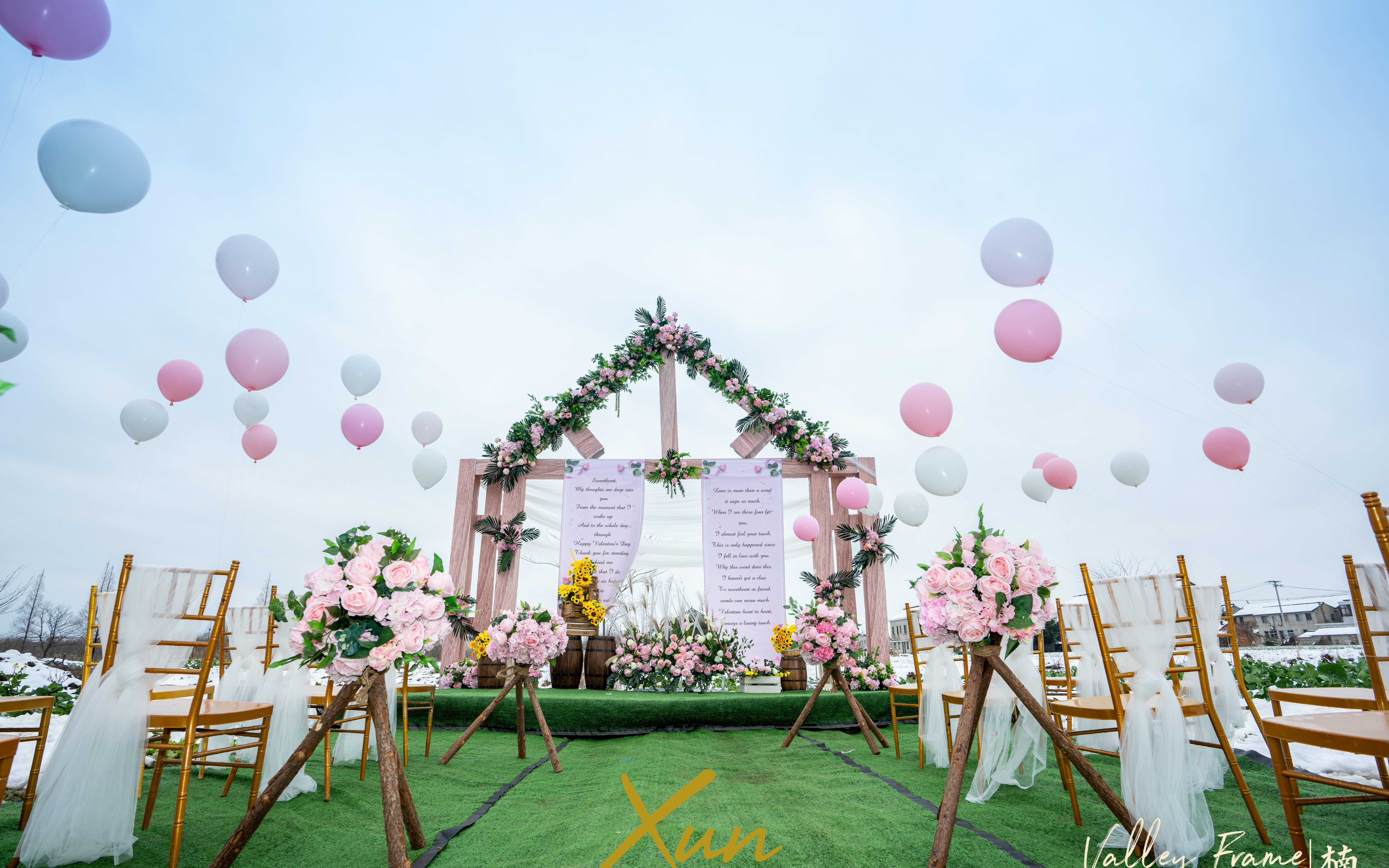 XUN WEDDING丨雪天户外婚礼