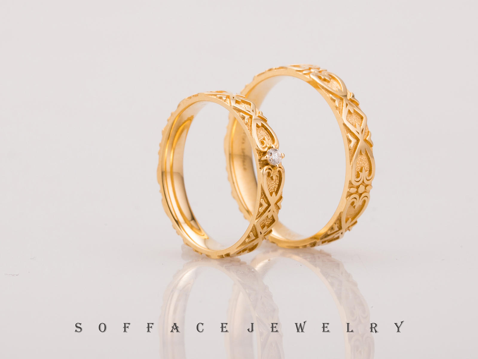 索菲斯|设计款结婚对戒| 注定