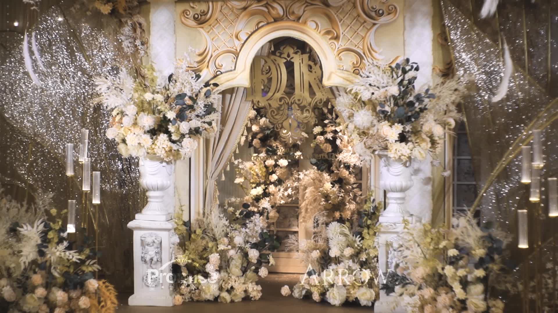 圣约婚礼|香槟色大气欧式元素设计婚礼
