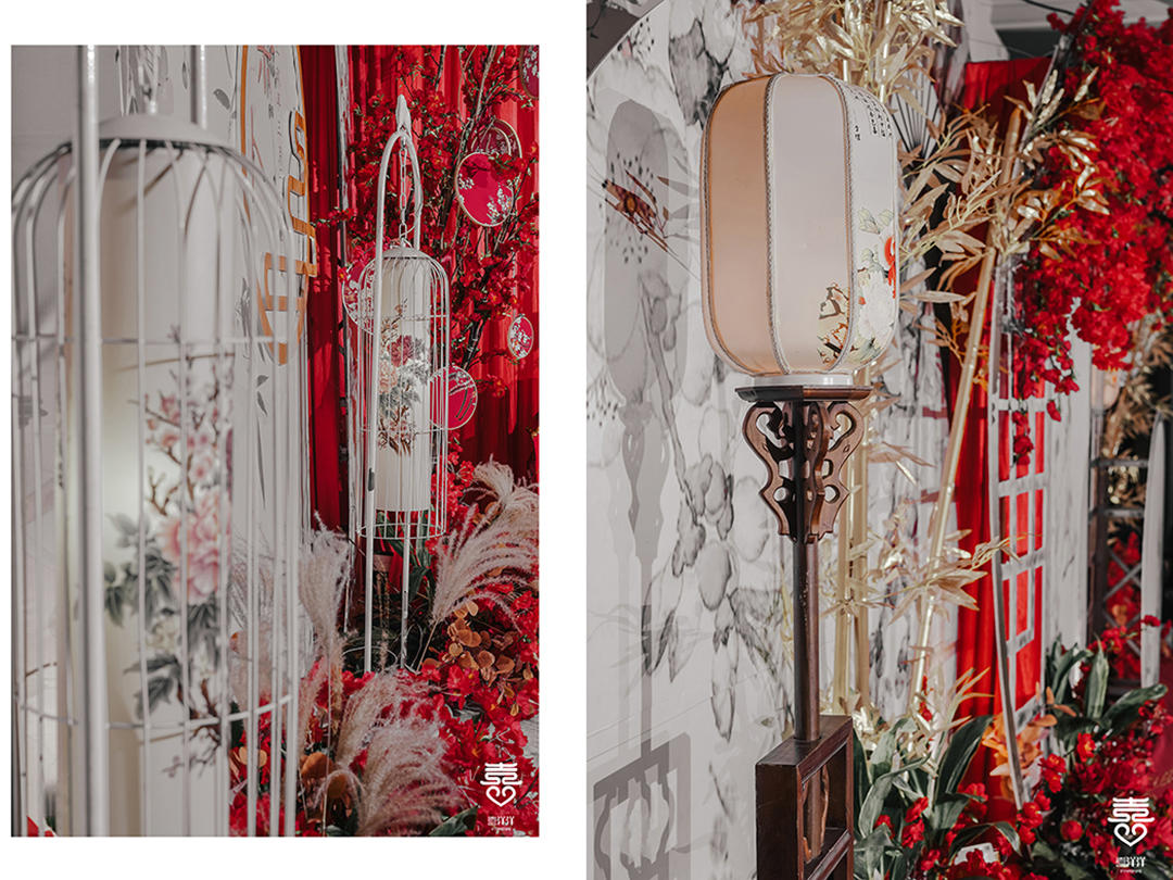 价格8800元的蓝色新中式场布套餐