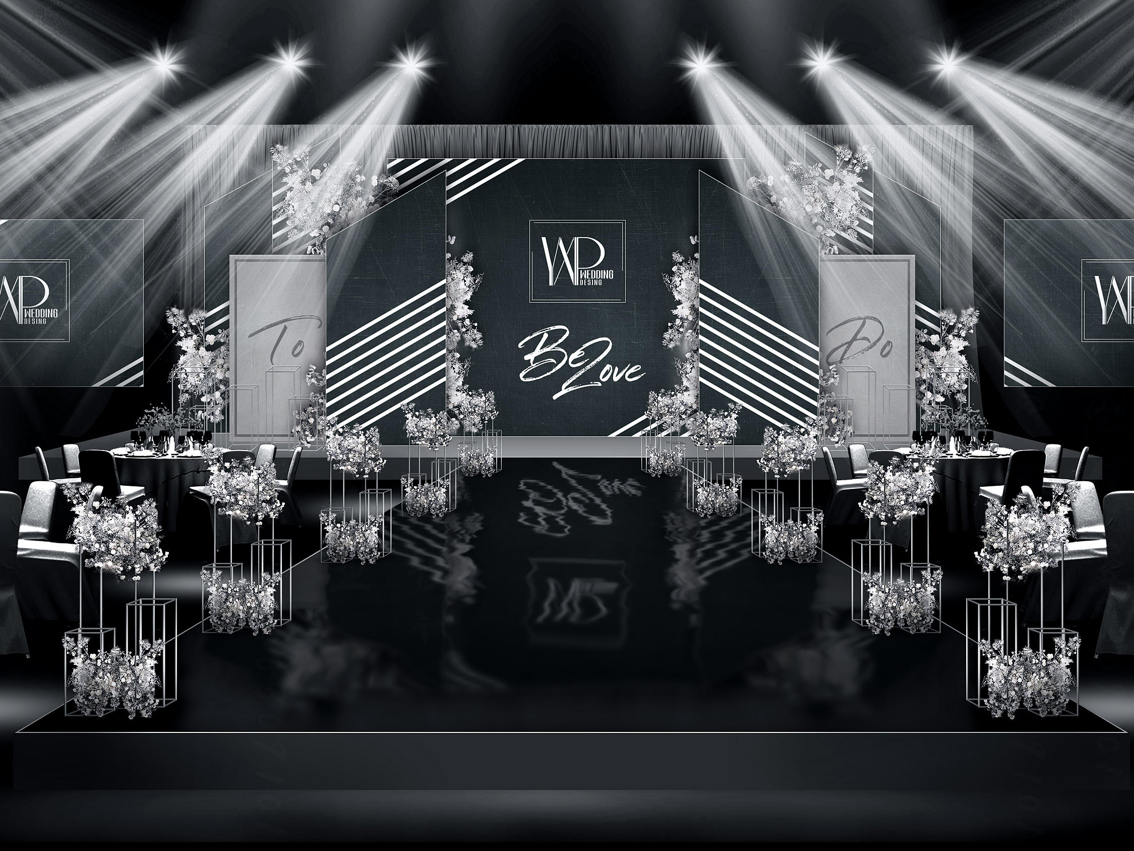 邻水倾城伊人婚礼策划·银黑（套餐）系列 YXP