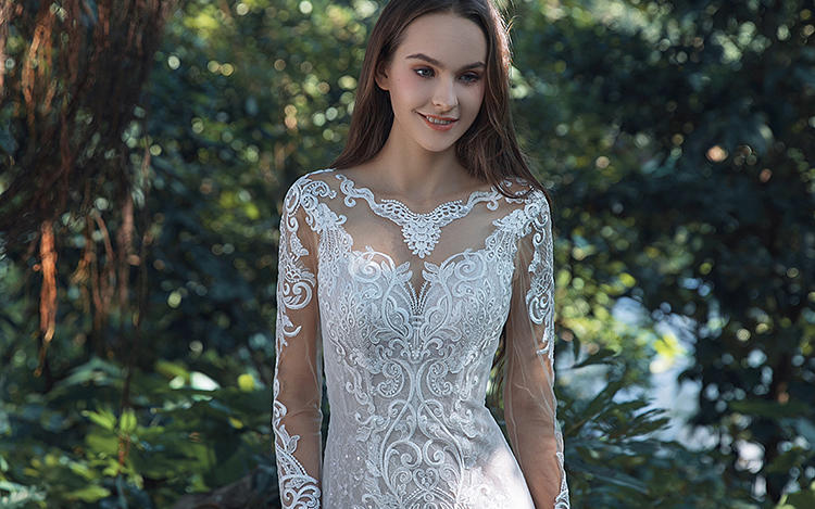 M&W WEDDING缦 主纱 鱼尾婚纱礼服