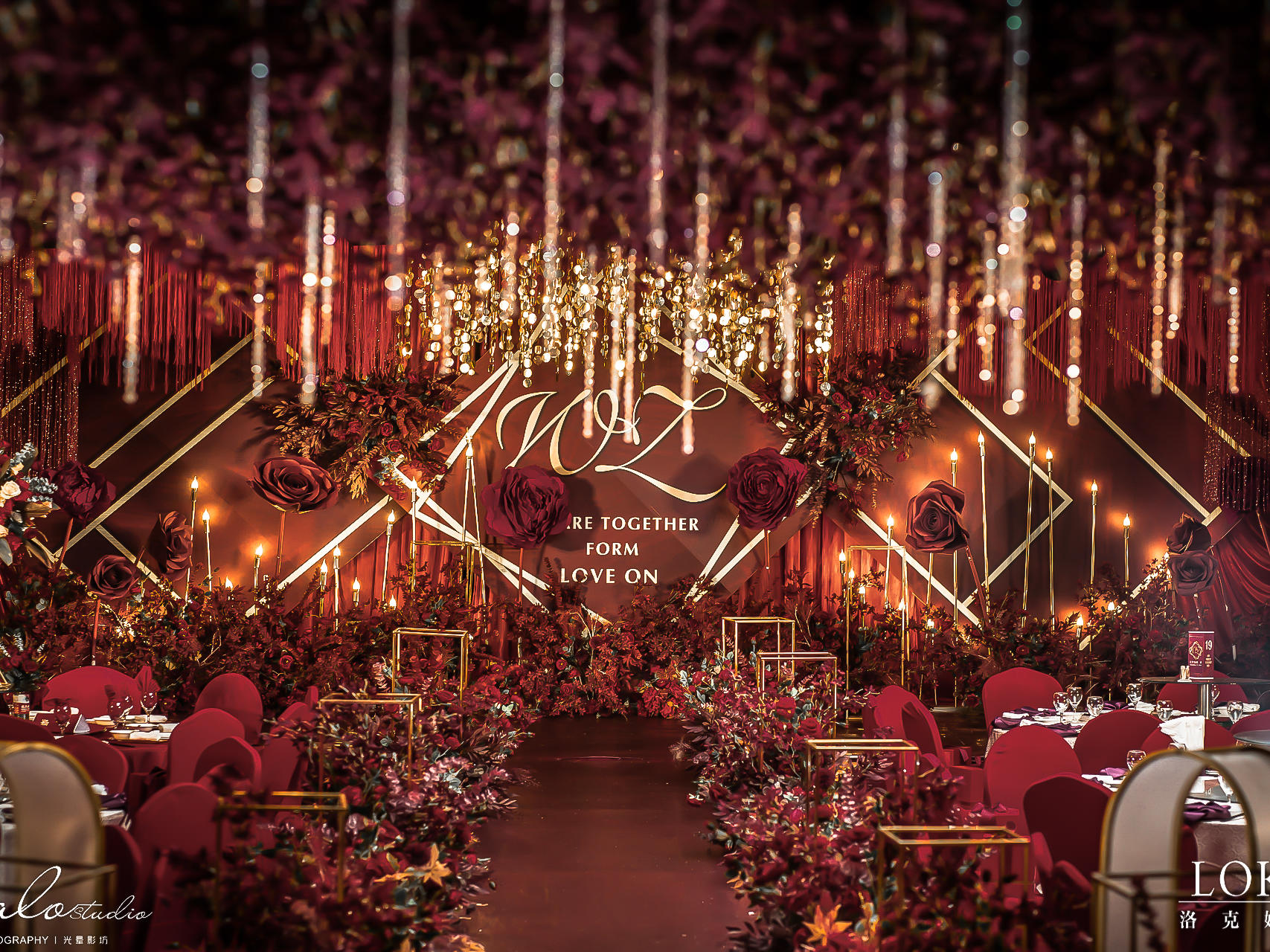 LOKE洛克婚礼——时尚红金婚礼