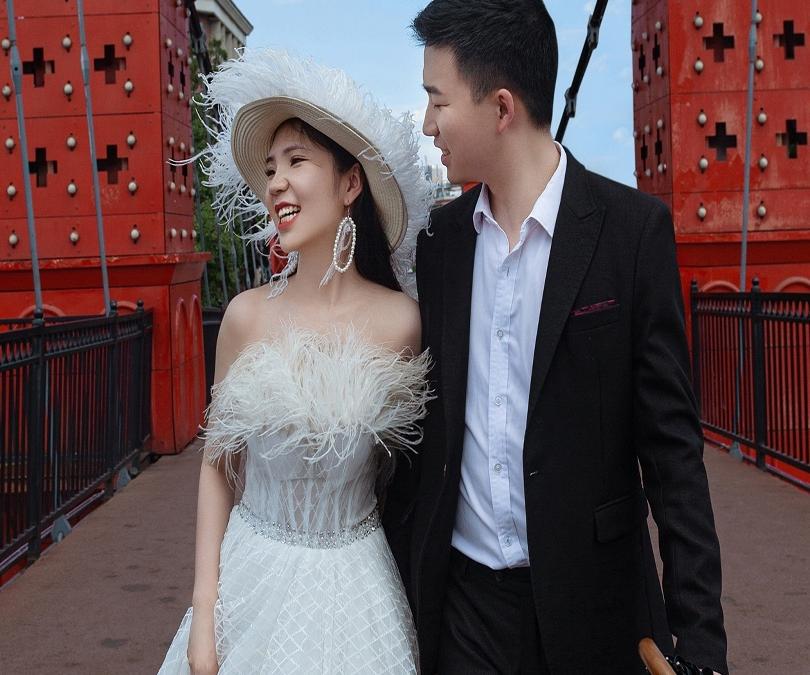 【维多利亚】外景大桥时尚婚纱照