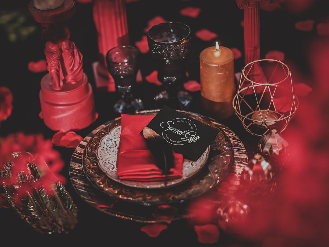 【美过效果图】超高还原度∞轻奢复古红色婚礼