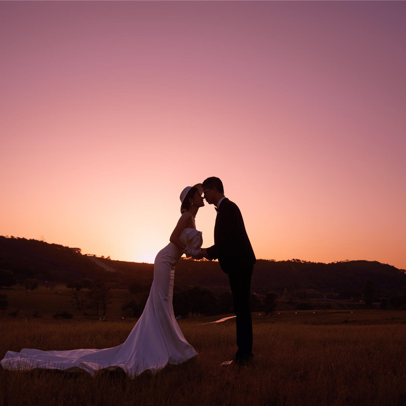 【朱席鼎&丁艳云】拍一组火爆朋友圈的夕阳婚纱照