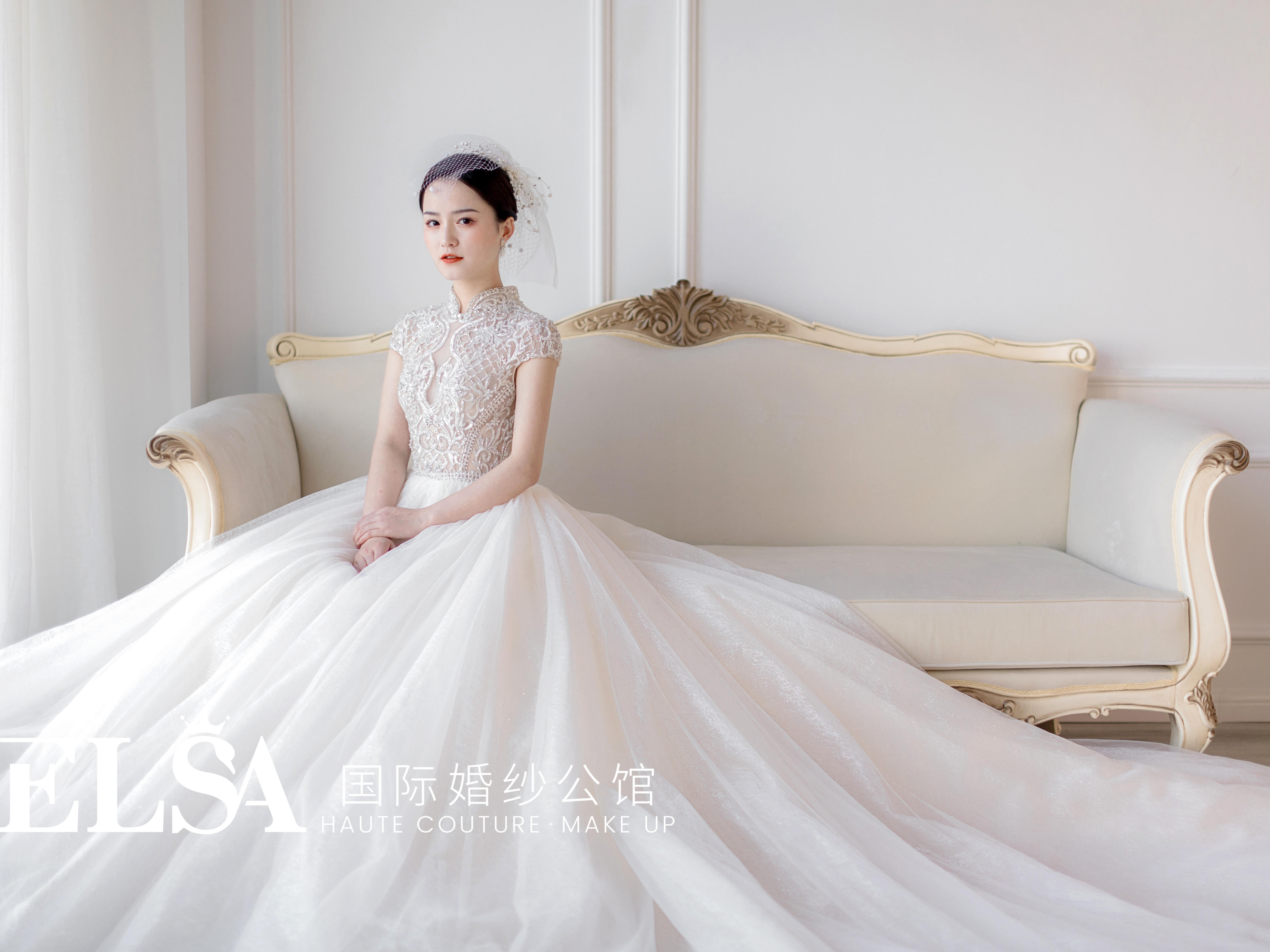 ELSA爱诺系列婚纱礼服三件套（店内实拍）