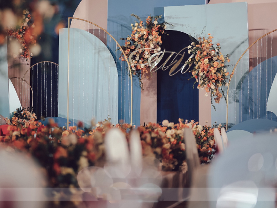 （西元视觉）莫兰迪撞色轻奢唯美户外婚礼