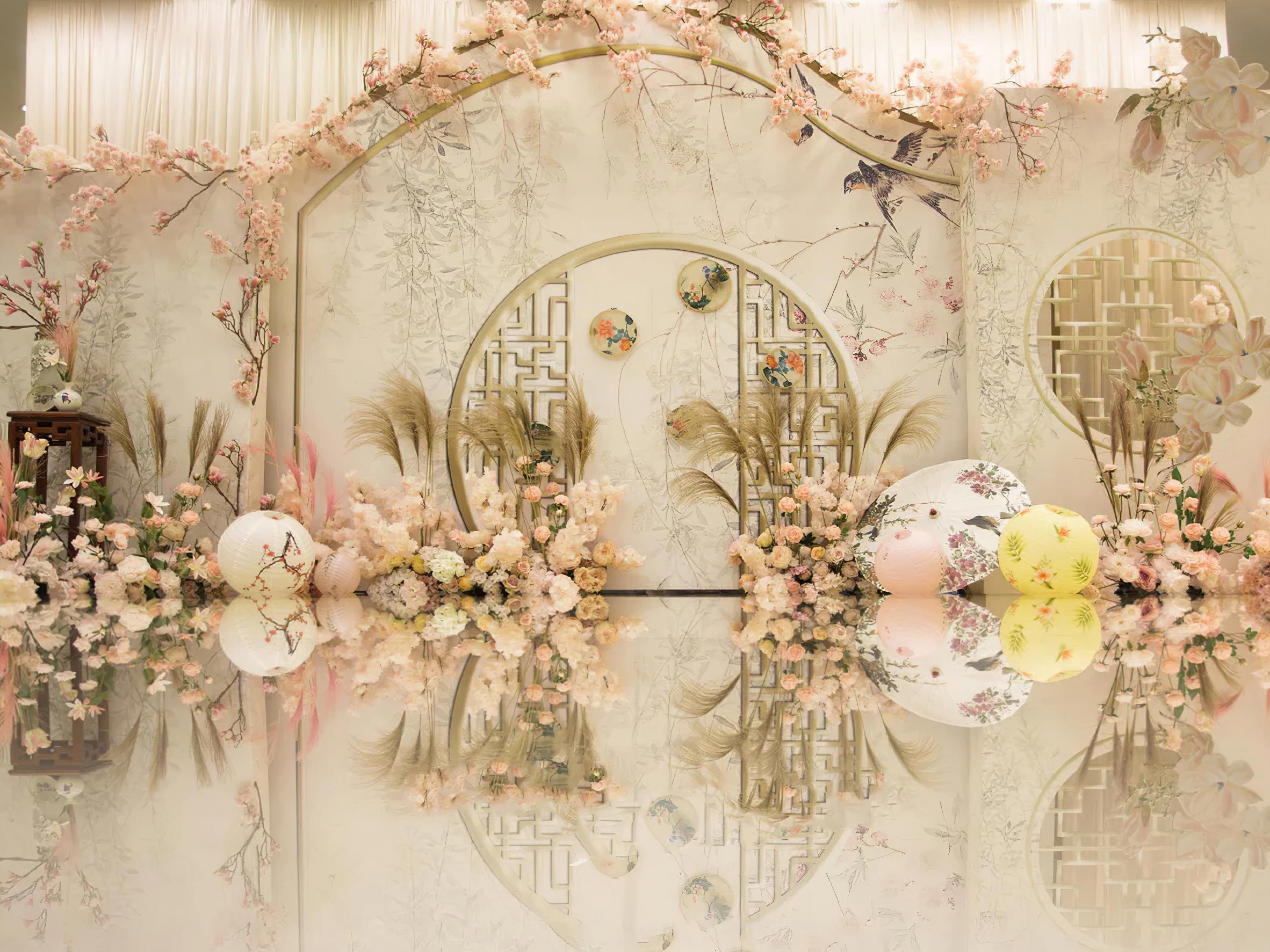 锦时定制款香槟色新中式婚礼