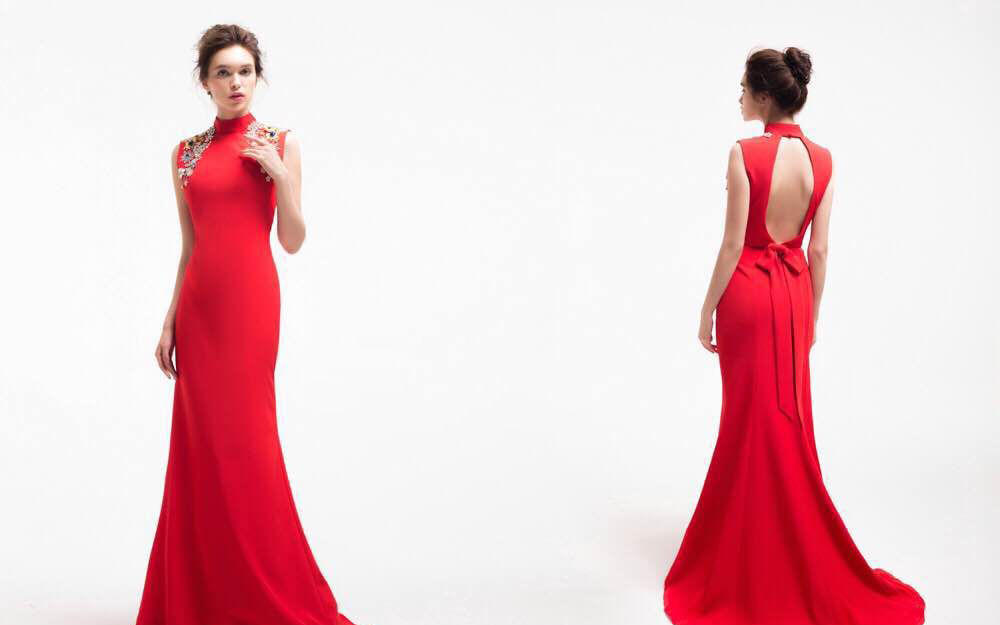 轻奢款婚纱+明星同款敬酒礼服