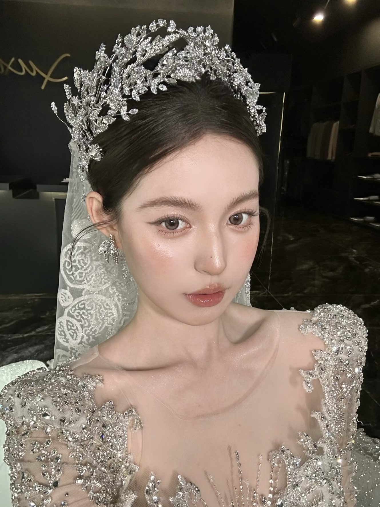 高級(jí)感主紗新娘妝妝造