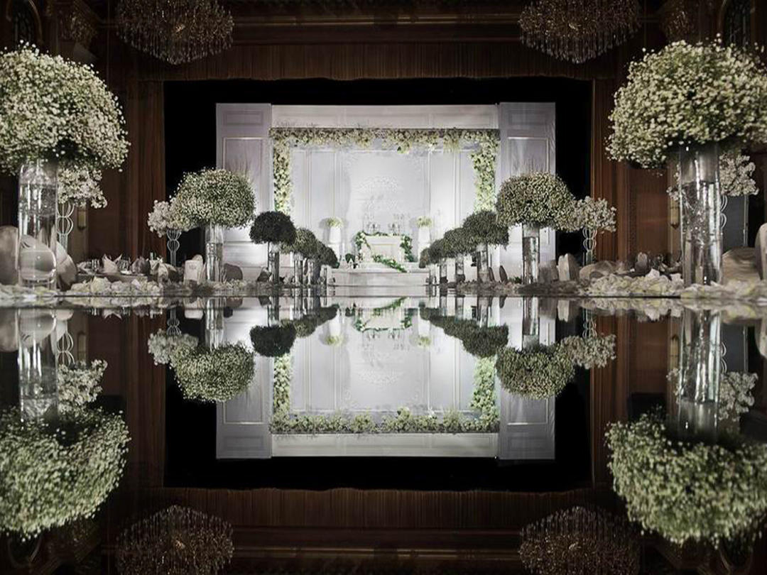 【澳斯汀私人婚礼定制】白绿万达瑞华