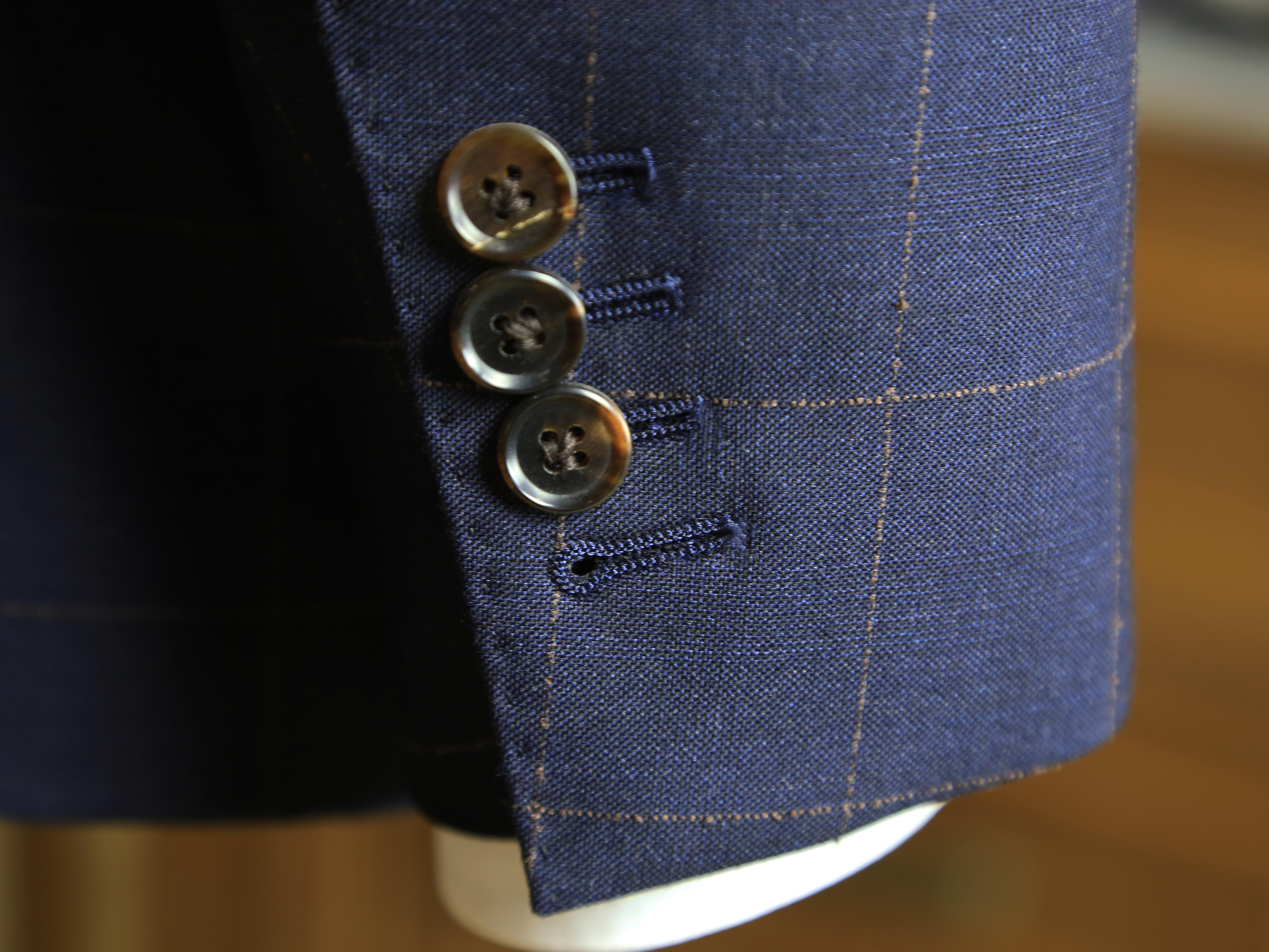 【永恒系列】沉稳咖格纹全羊毛面料套西