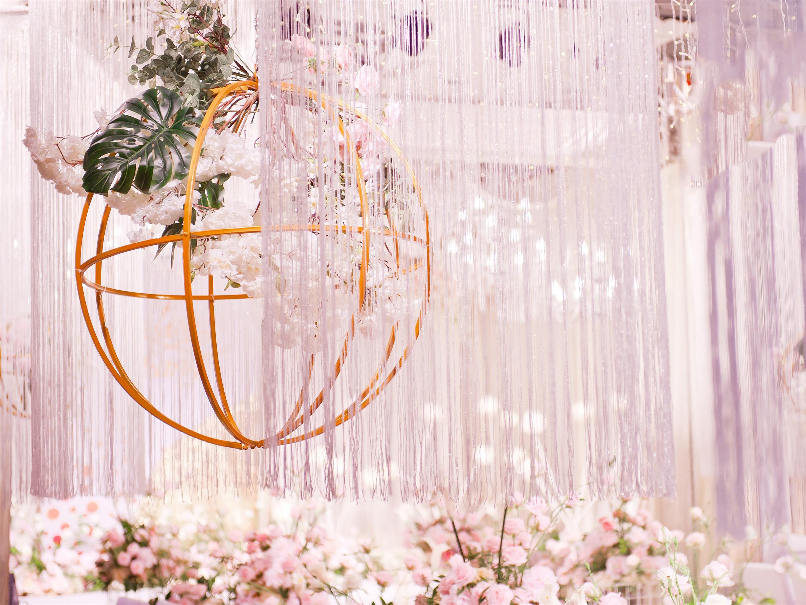 小成本粉色少女心主题婚礼