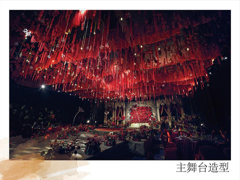 【卡农】唯美大气大红色含四大金刚主题婚礼