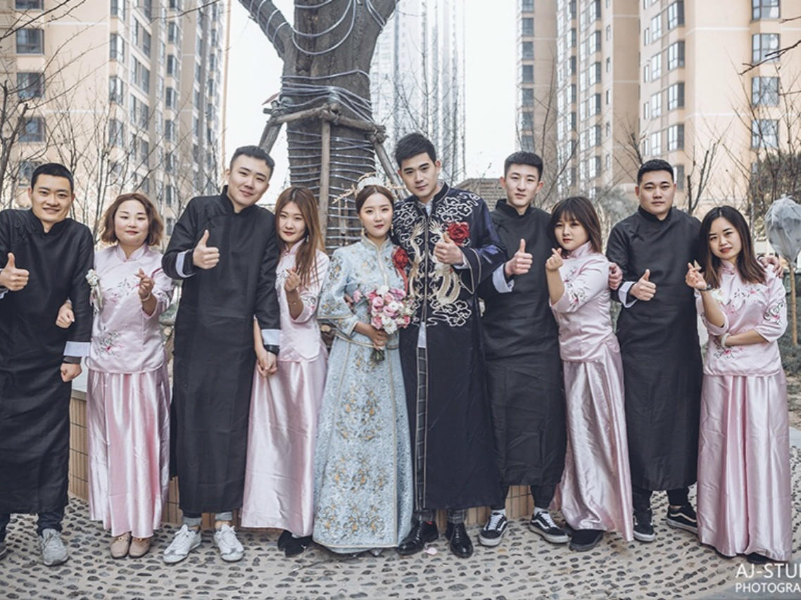 【鹿与森】 男士人气款中式秀禾|新郎中式伴郎中式