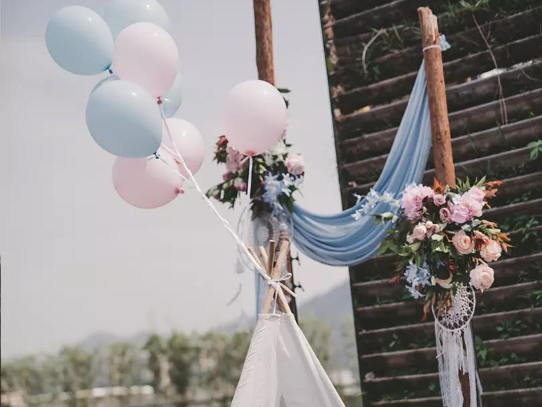 唯爱婚礼 .户外小清新布置+四大金刚