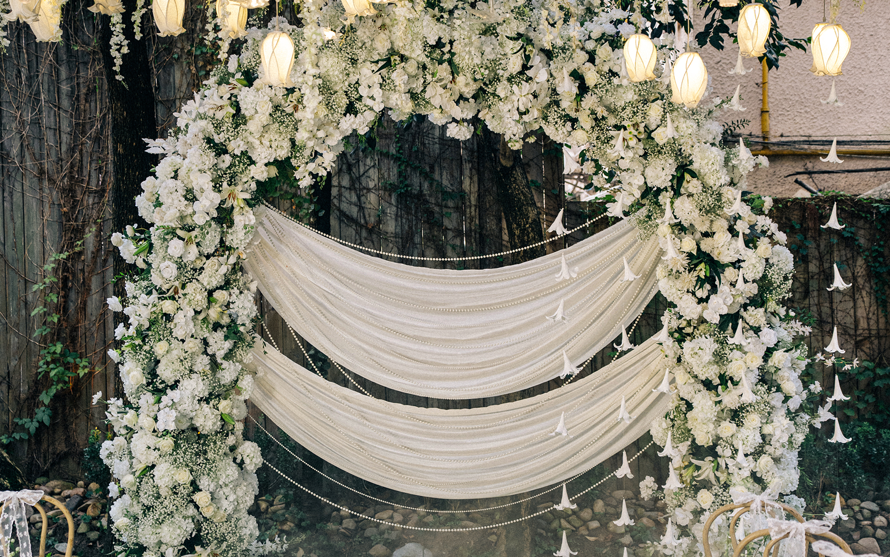 森系法式白綠婚禮