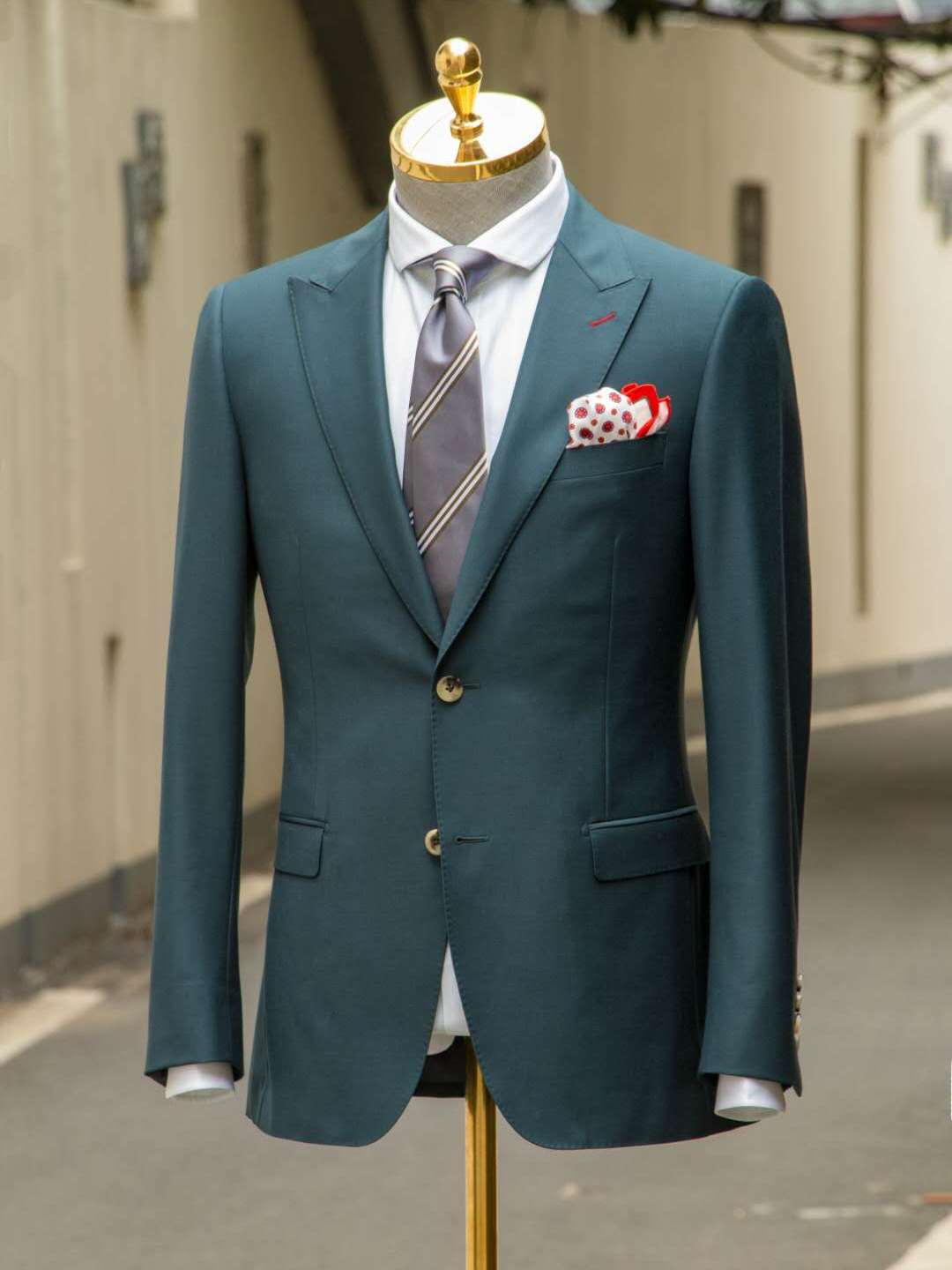 HUNTSMAN 雅致玛瑙绿西装