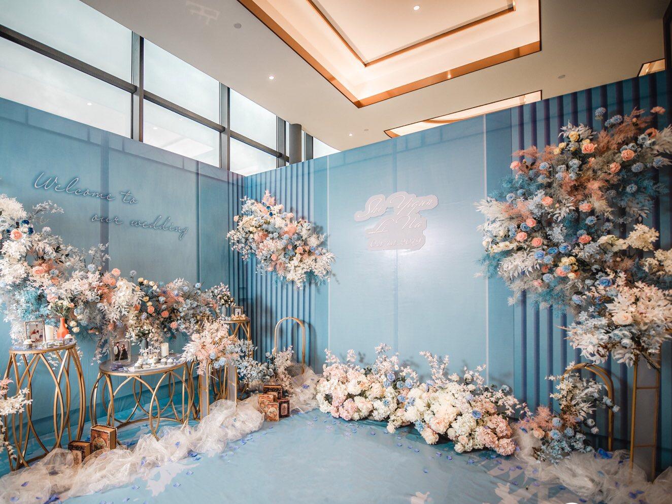 【高性价比】蓝色风格婚礼（颜色造型可换）