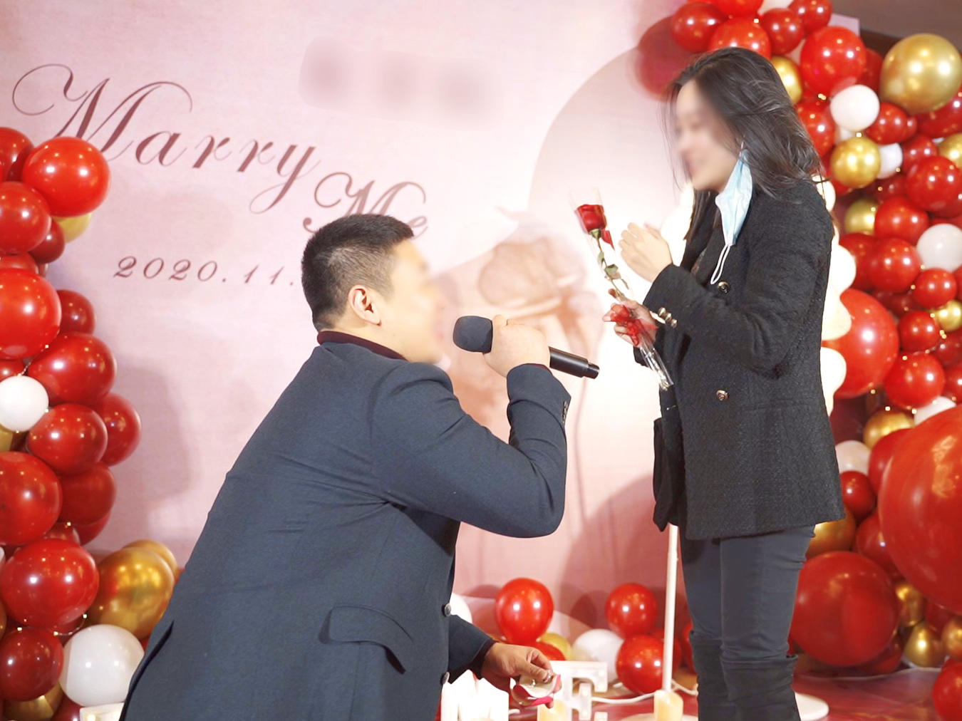 三和婚礼｜红色浪漫求婚　铁道１８９６酒店