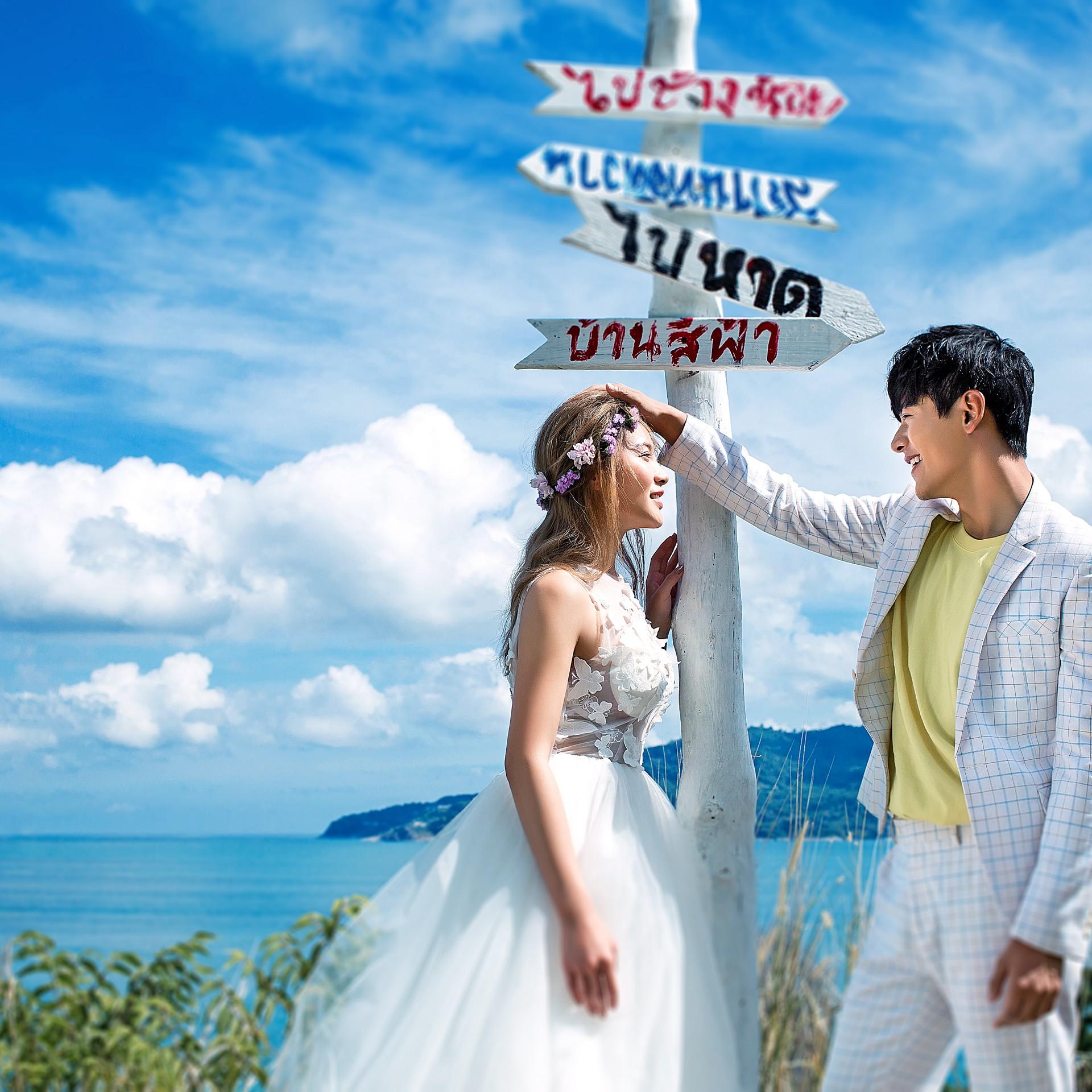 普吉島4套服裝含2晚酒店 常規(guī)場景+小象拍攝