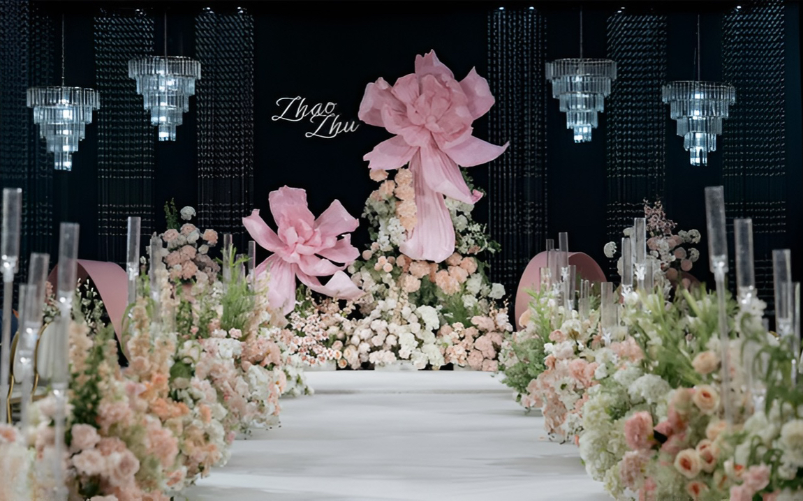 韩式粉色主题，简约清新不失仪式感