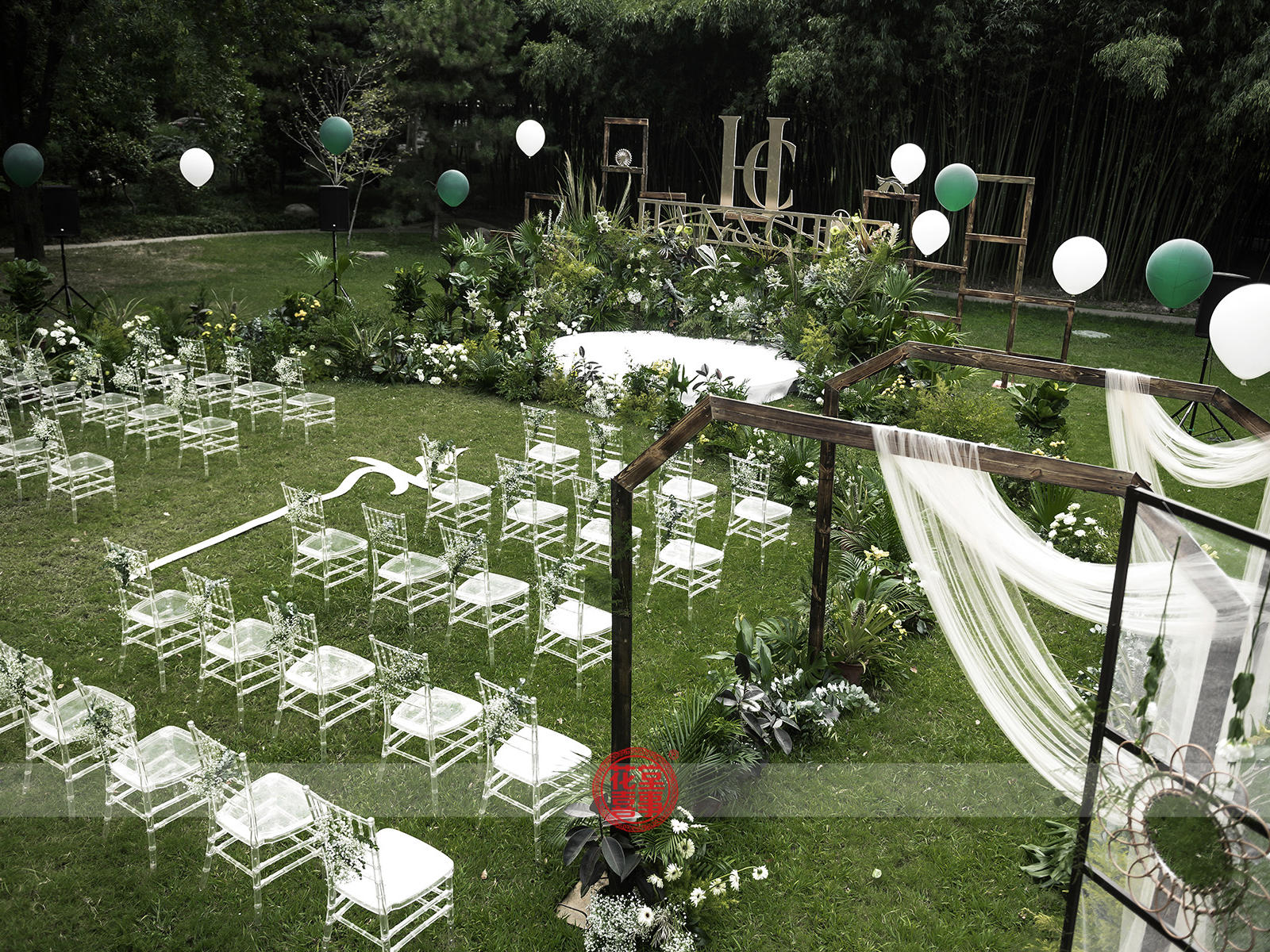 【花堂喜事】黄河迎宾馆—纯绿植的沉浸式户外婚礼