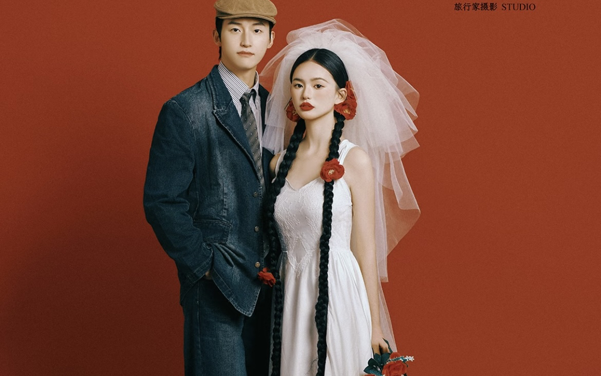 復(fù)古膠片婚照，故事感拉滿??