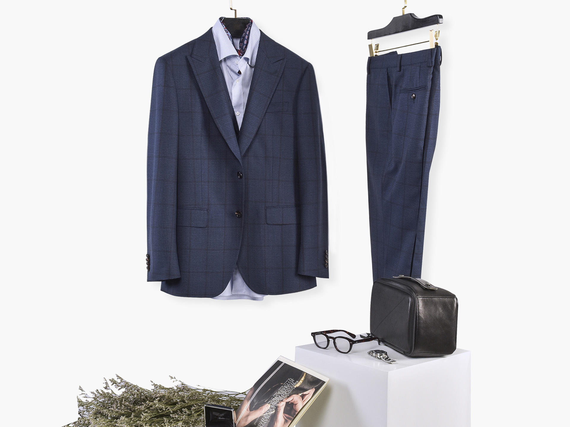 【结婚/商务】意大利纯羊毛男士定制结婚礼服十件套