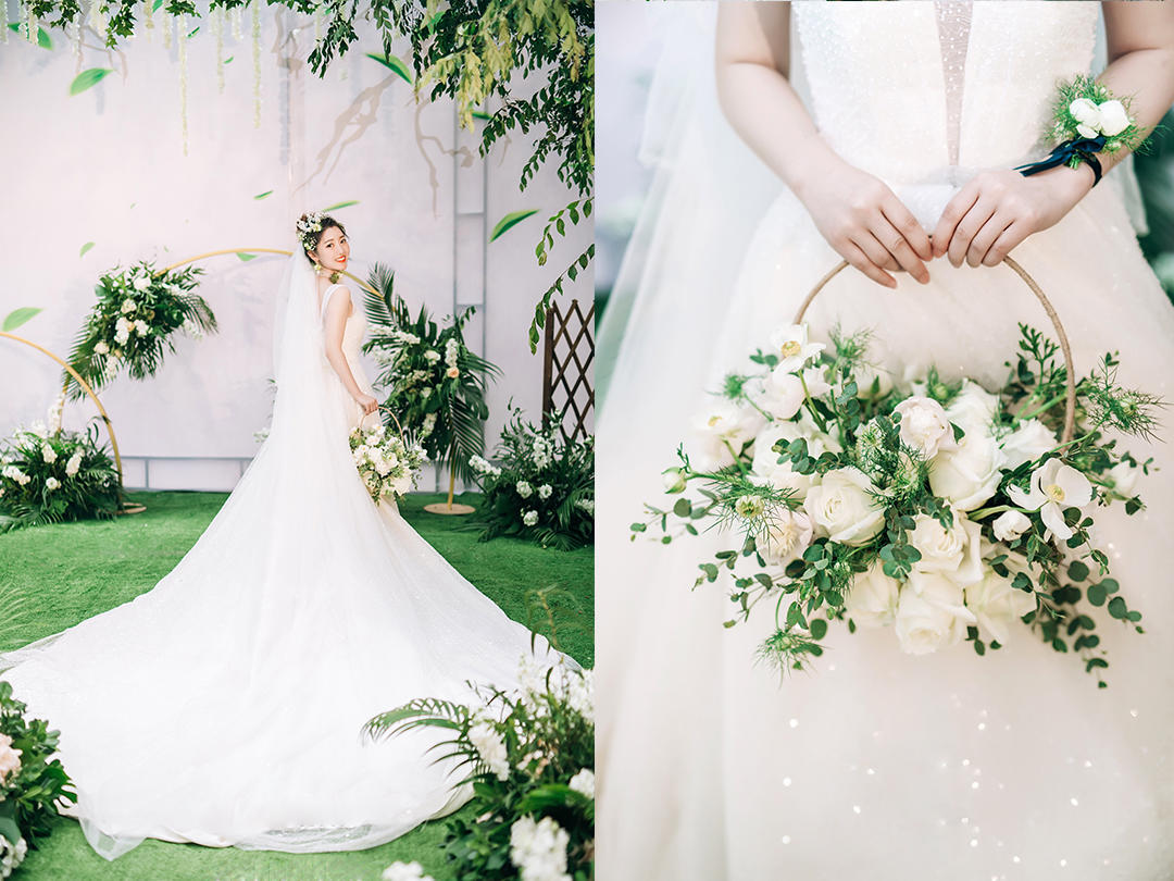 （超值特惠）超值主齐地婚纱+出门纱或者秀禾+秒杀