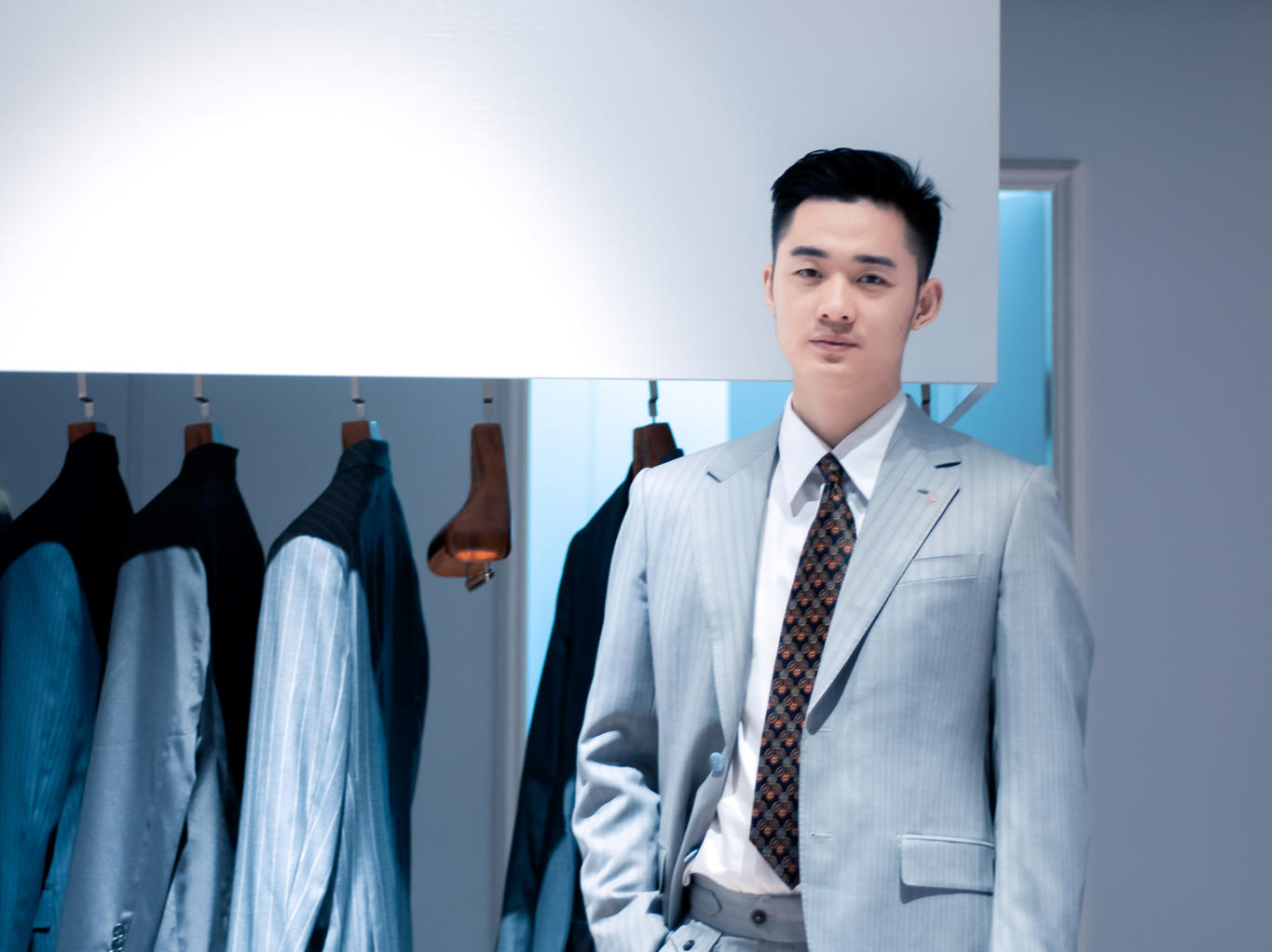 【进口面料】意大利全羊毛西服新款版型设计