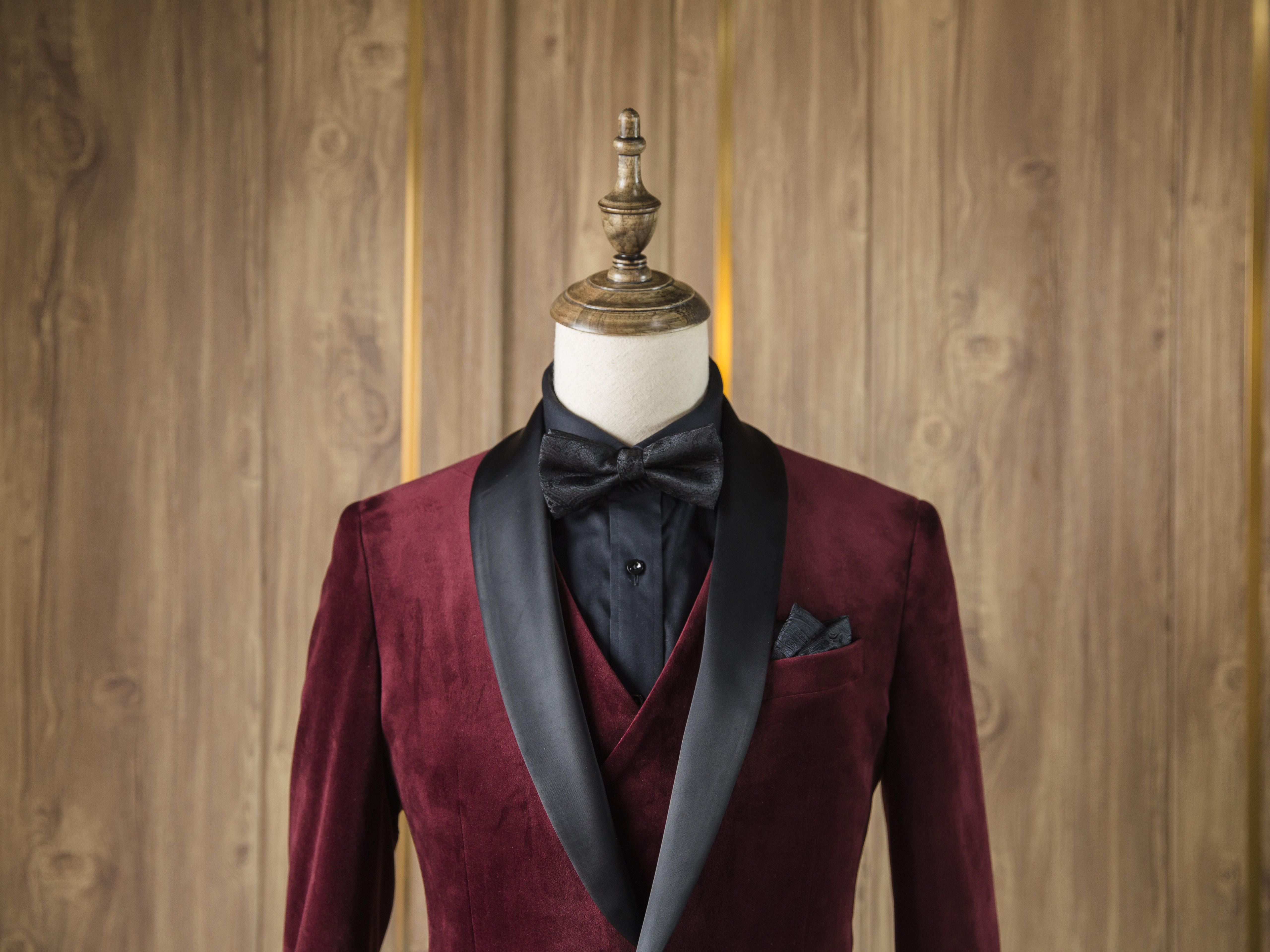 男士高级天鹅绒晚礼服八件套