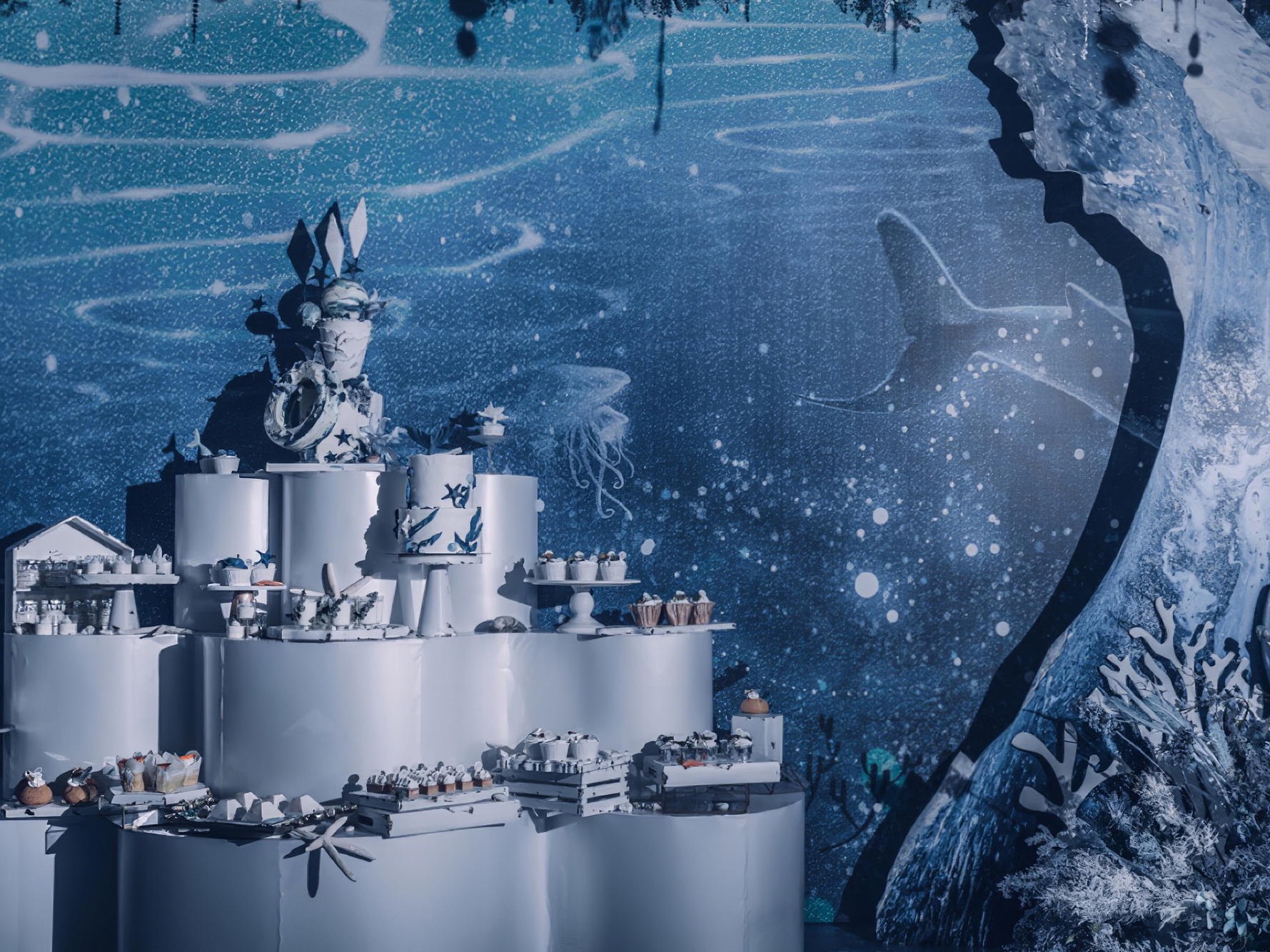 【秋季爆款】大气海洋蓝色系奢华高贵典雅