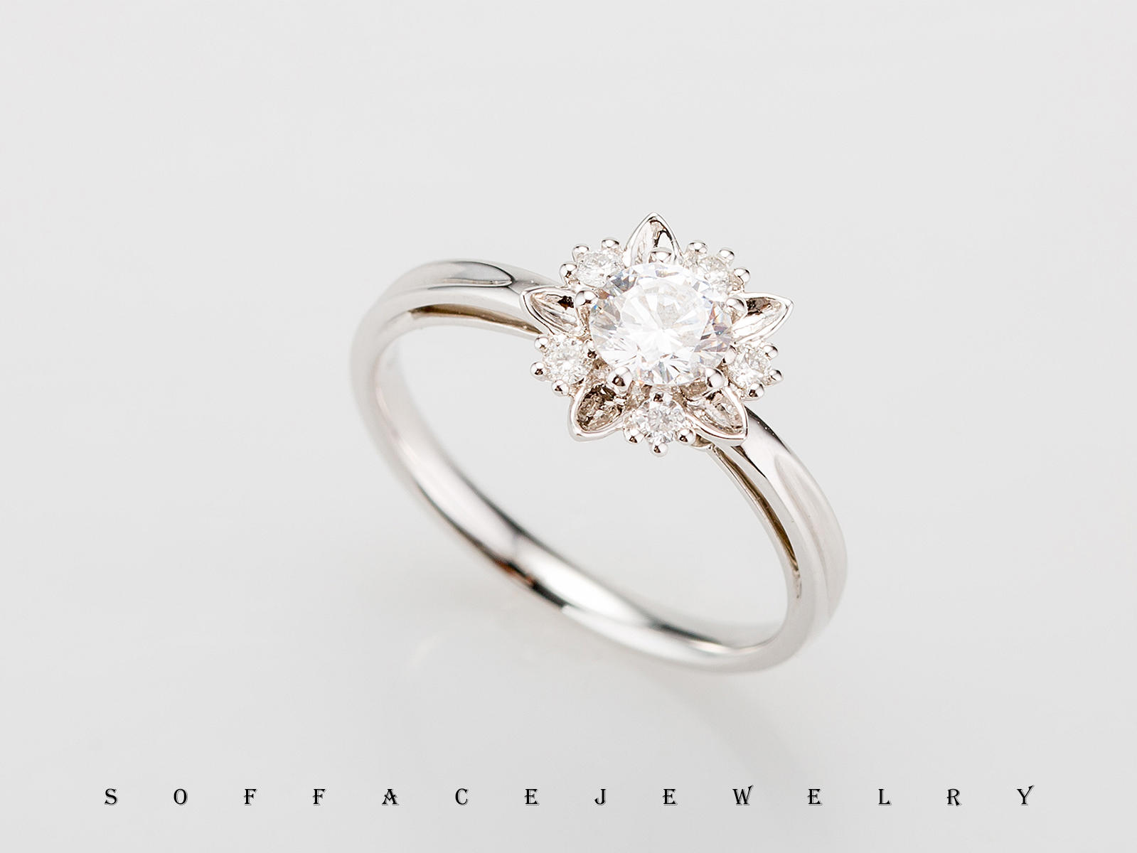 索菲斯 | 设计款钻戒 | 雪花