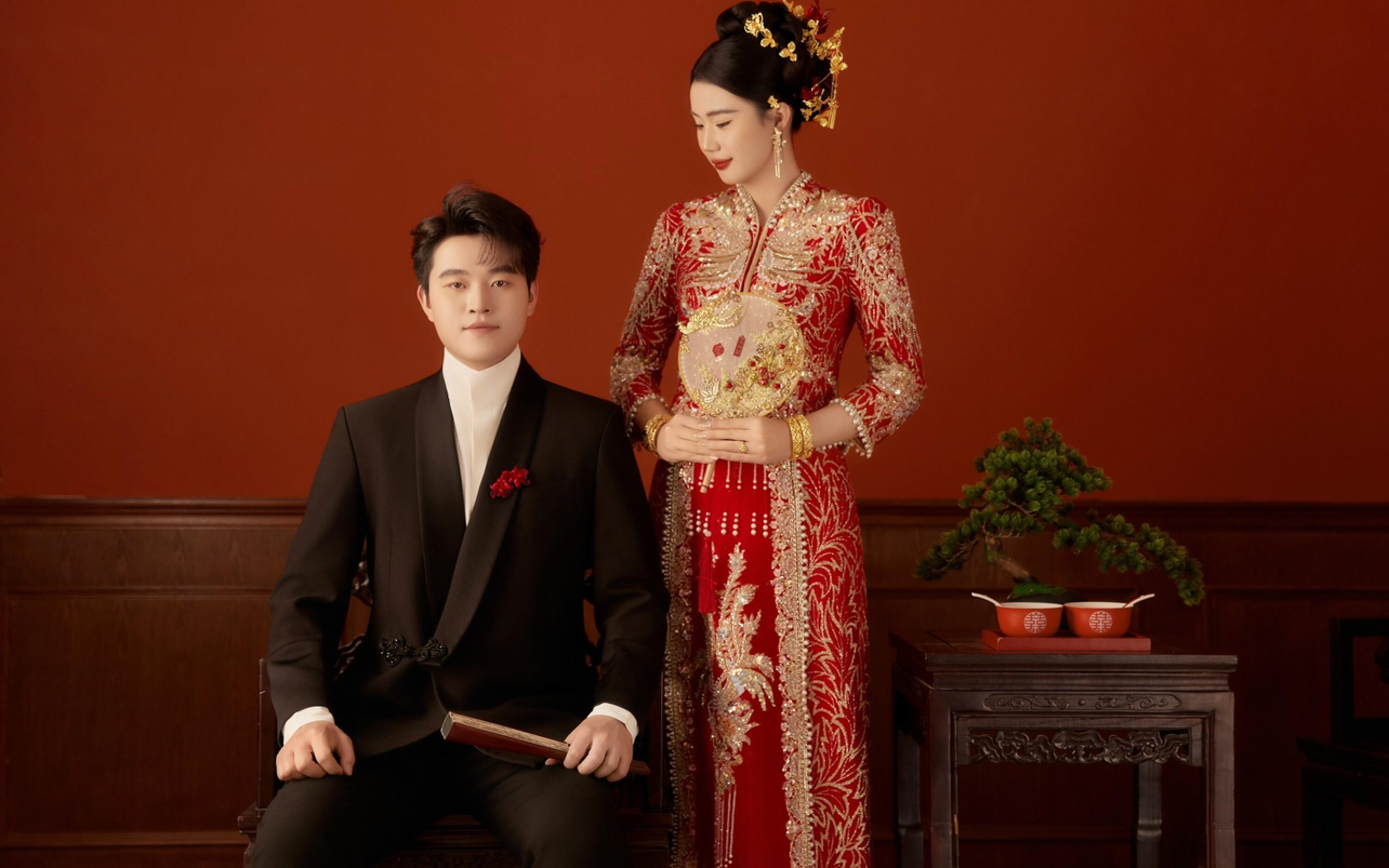 中式系列客片欣赏！石家庄婚纱照推荐商家