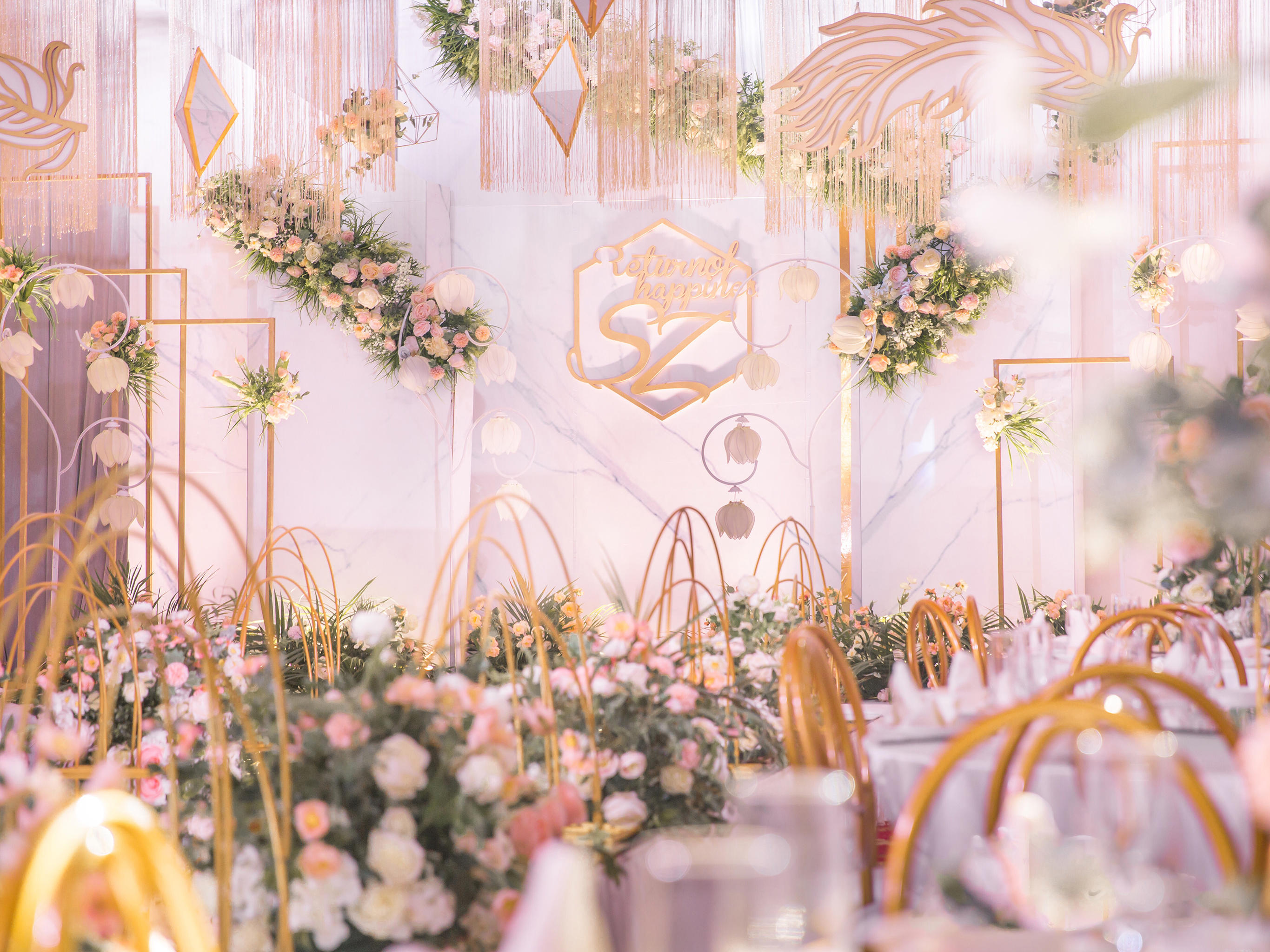 【美若丹尔-韩式大气粉系婚礼】