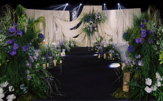 云墨嘉禮策劃｜香檳色布幔野生感婚禮