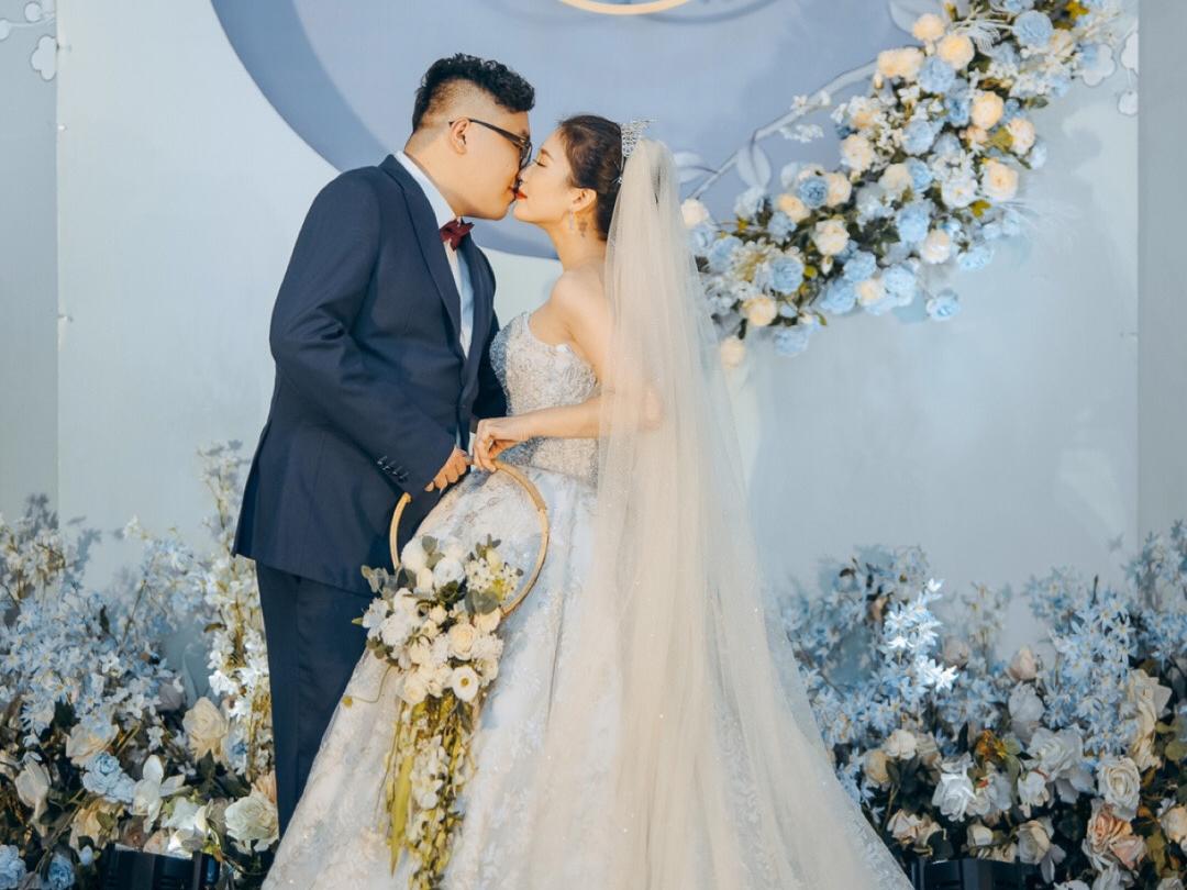 水蓝新中式婚礼-三明婚庆-彼德高端婚礼定制