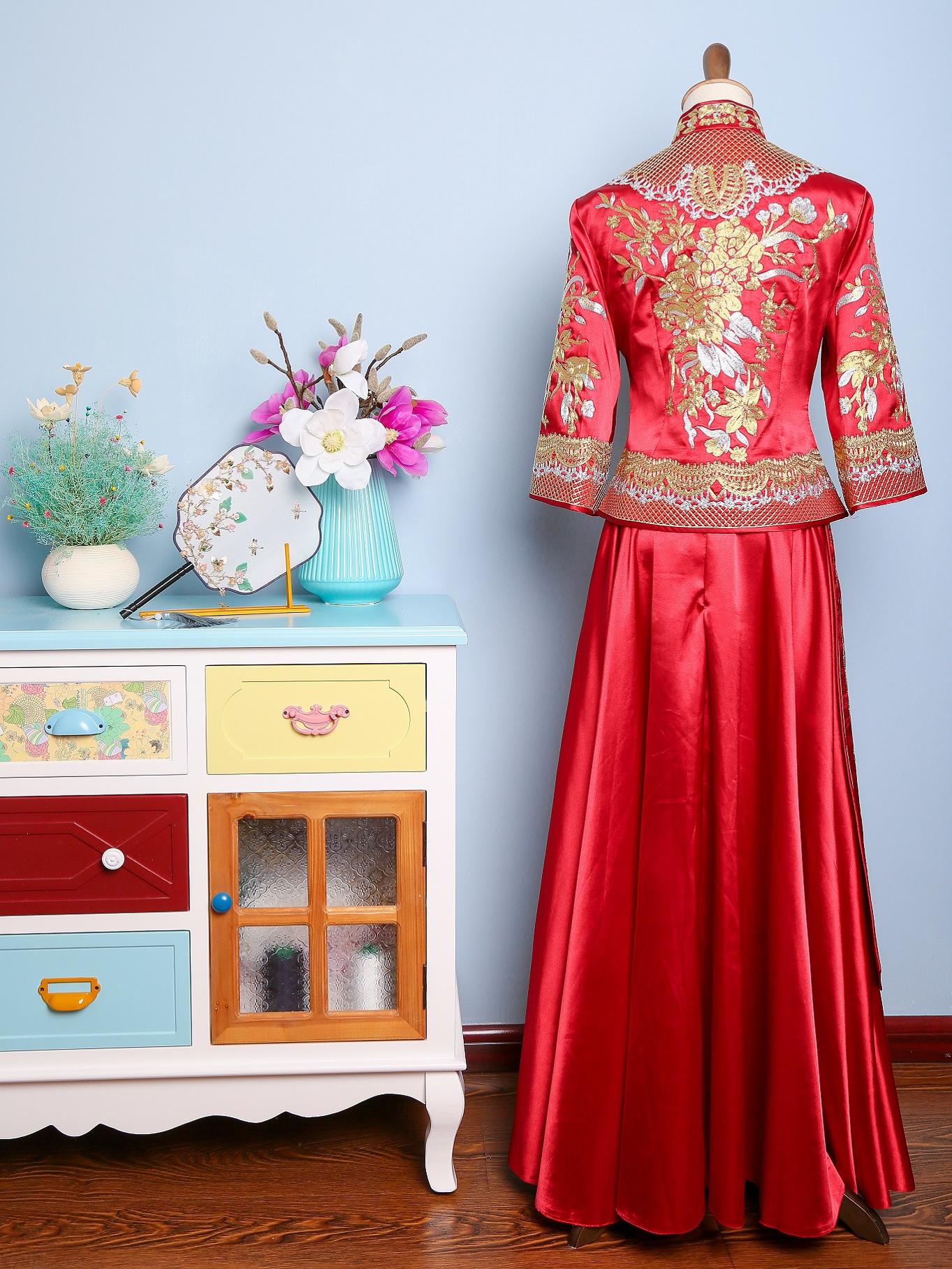 【复古中式】华贵盘金复古中式秀禾