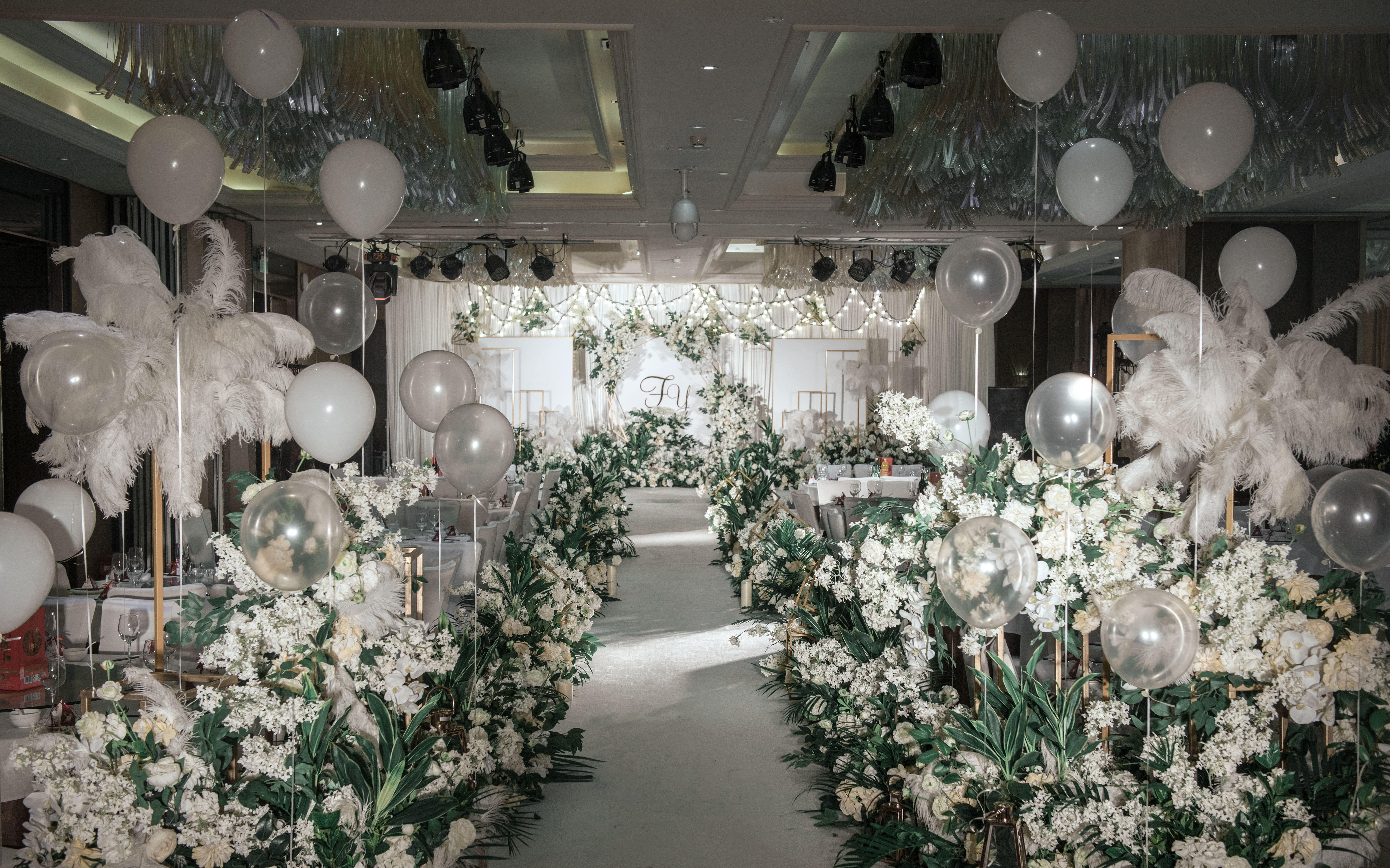 【玖月婚礼】白绿色小清新婚礼布置