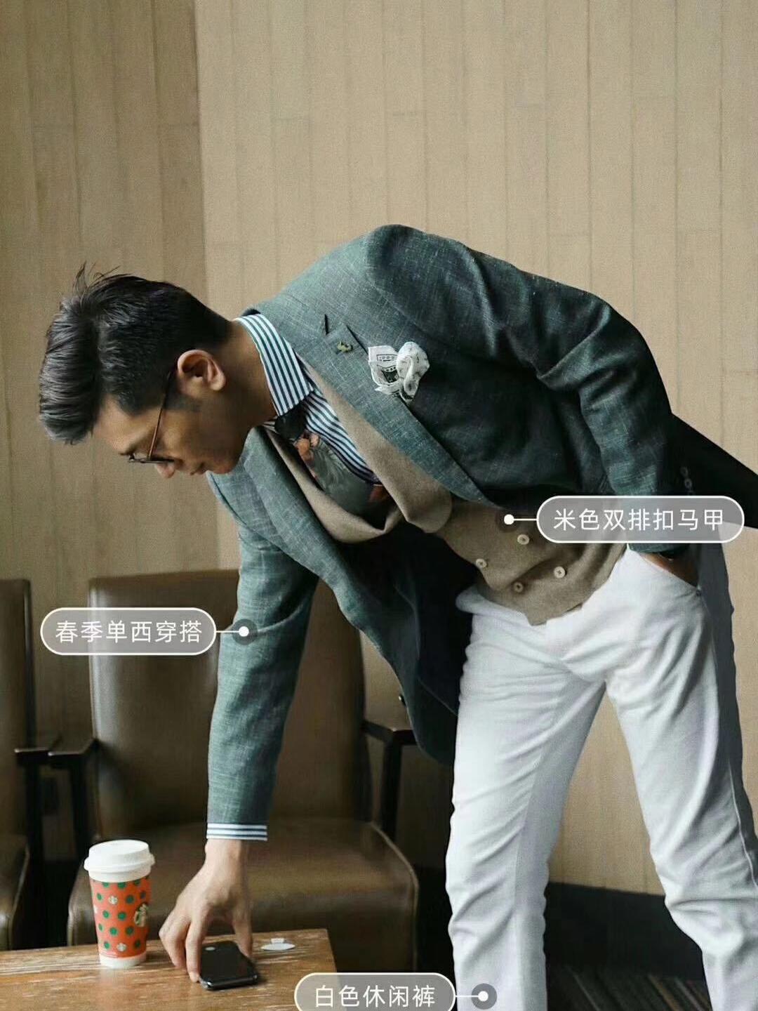 型男魂力婚礼西装一套