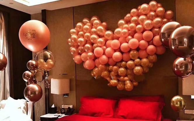 婚房气球花艺布置，全国都做