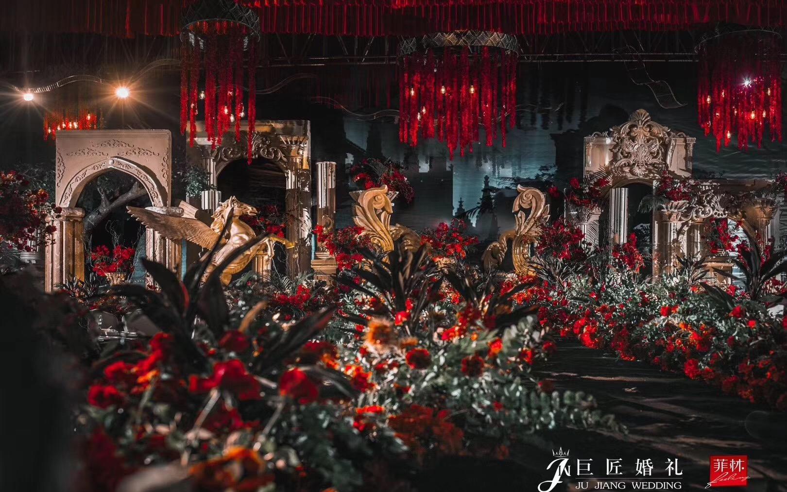 巨匠出品 金红欧式轻奢小资婚礼