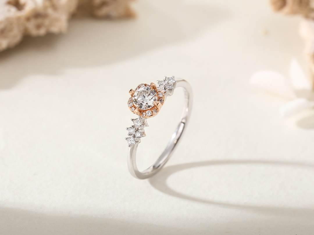 结婚钻戒定制网红热销款’刻度’求婚