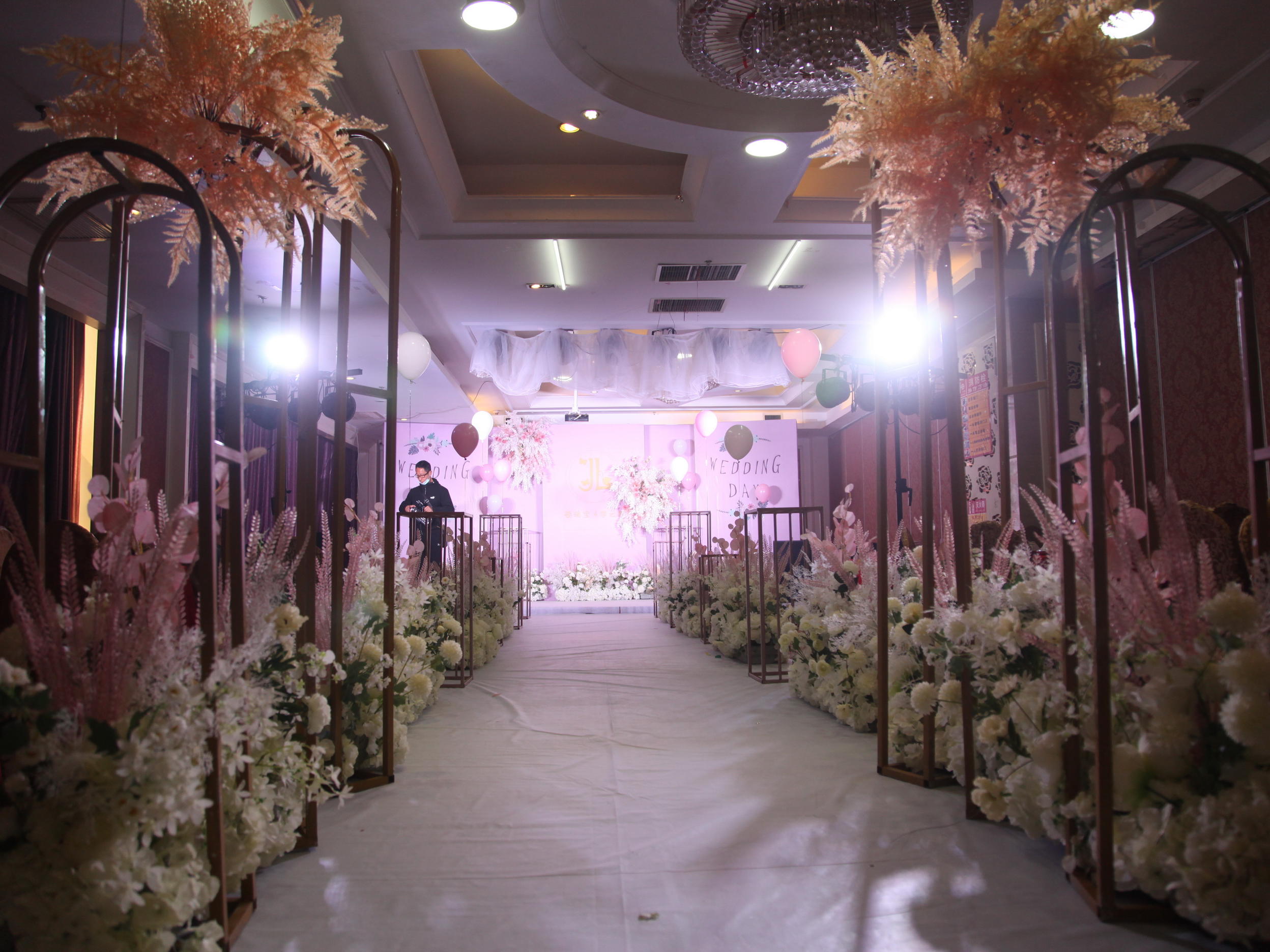 泰安柏悦2021婚礼 肥城四季文华粉色系拒绝假图