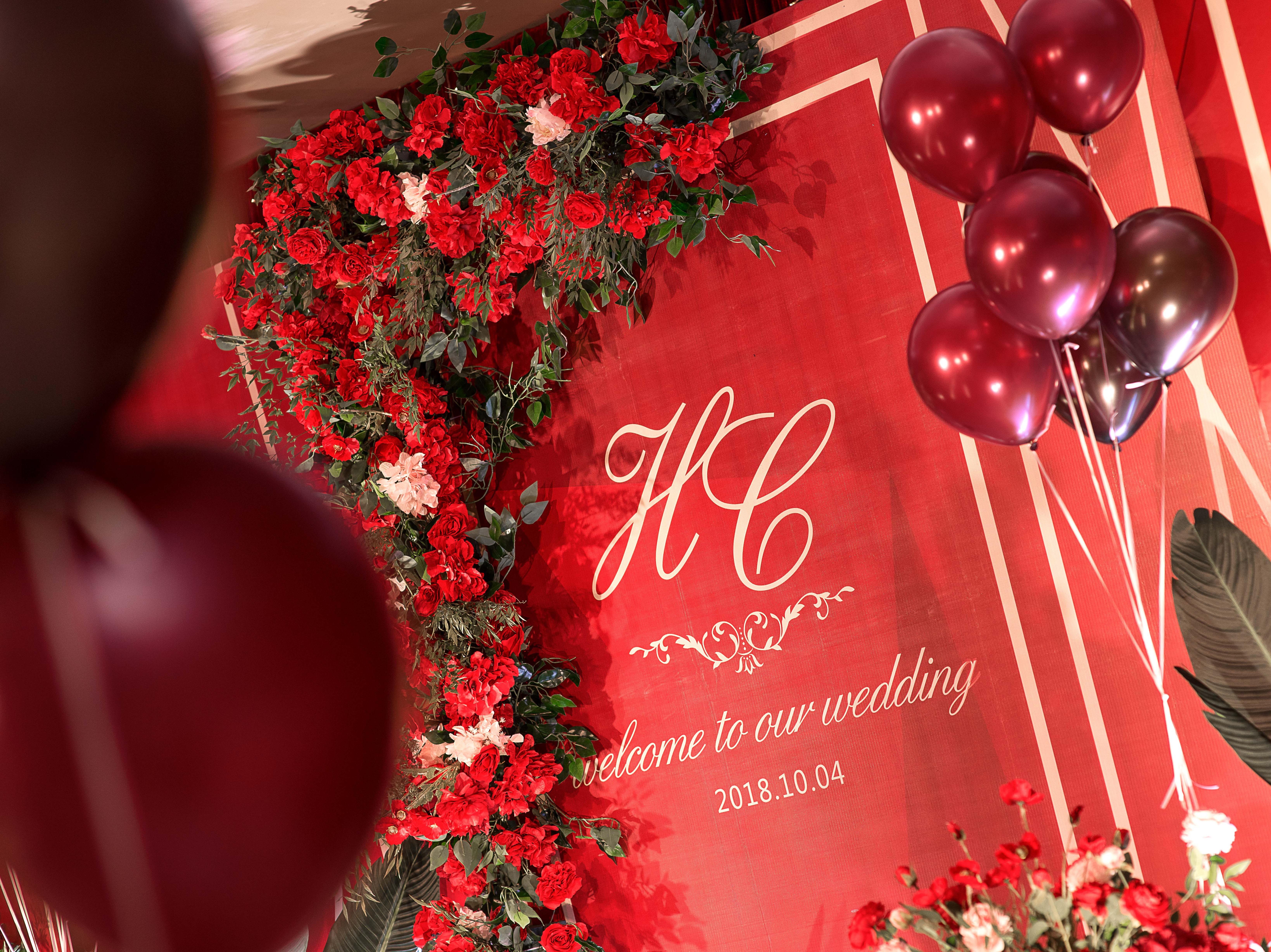 #吉美婚礼#红色现代简约唯美婚礼案例炙爱